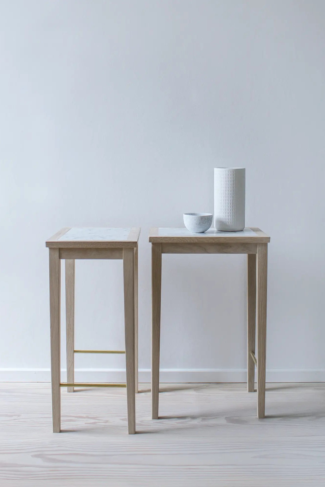 No 1 Side Table made of solid oak wood with a modern design and sleek finish