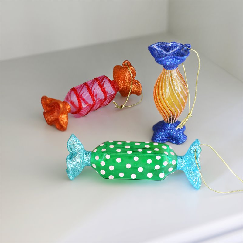 Candy Ornament - Set of 3