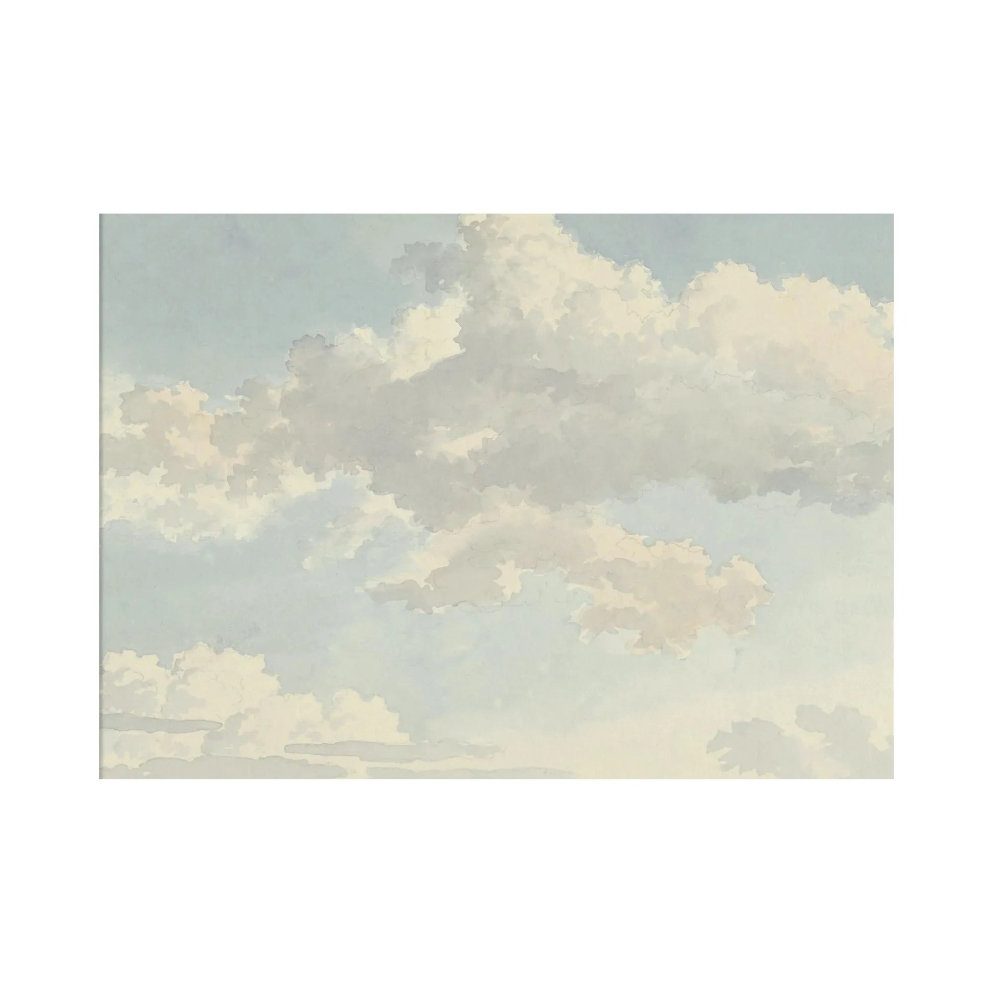 Modern living room with Clouds IV painting as a stunning focal point