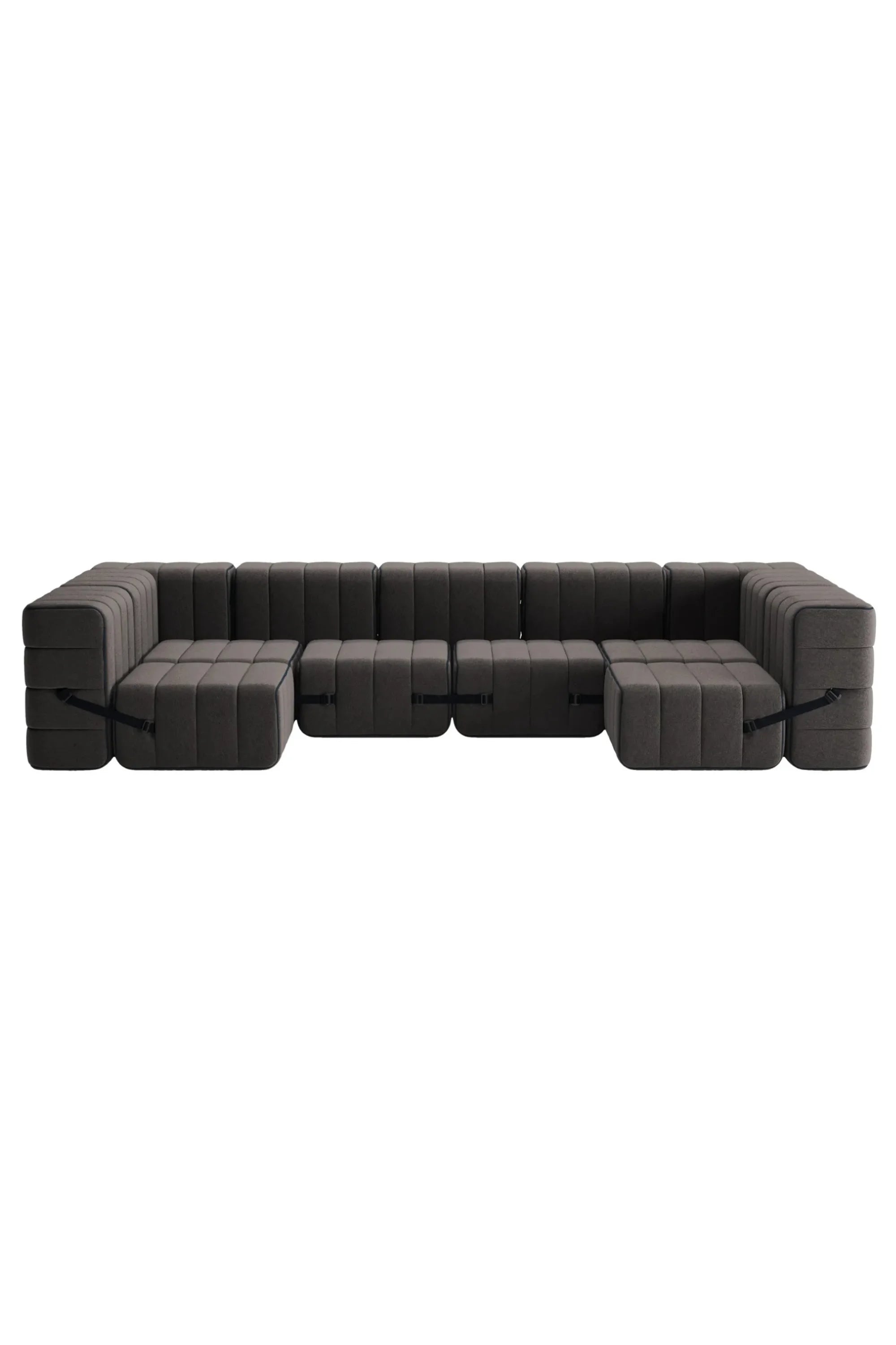 Curt Modular Sofa System - Fabric Jet - THAT COOL LIVING
