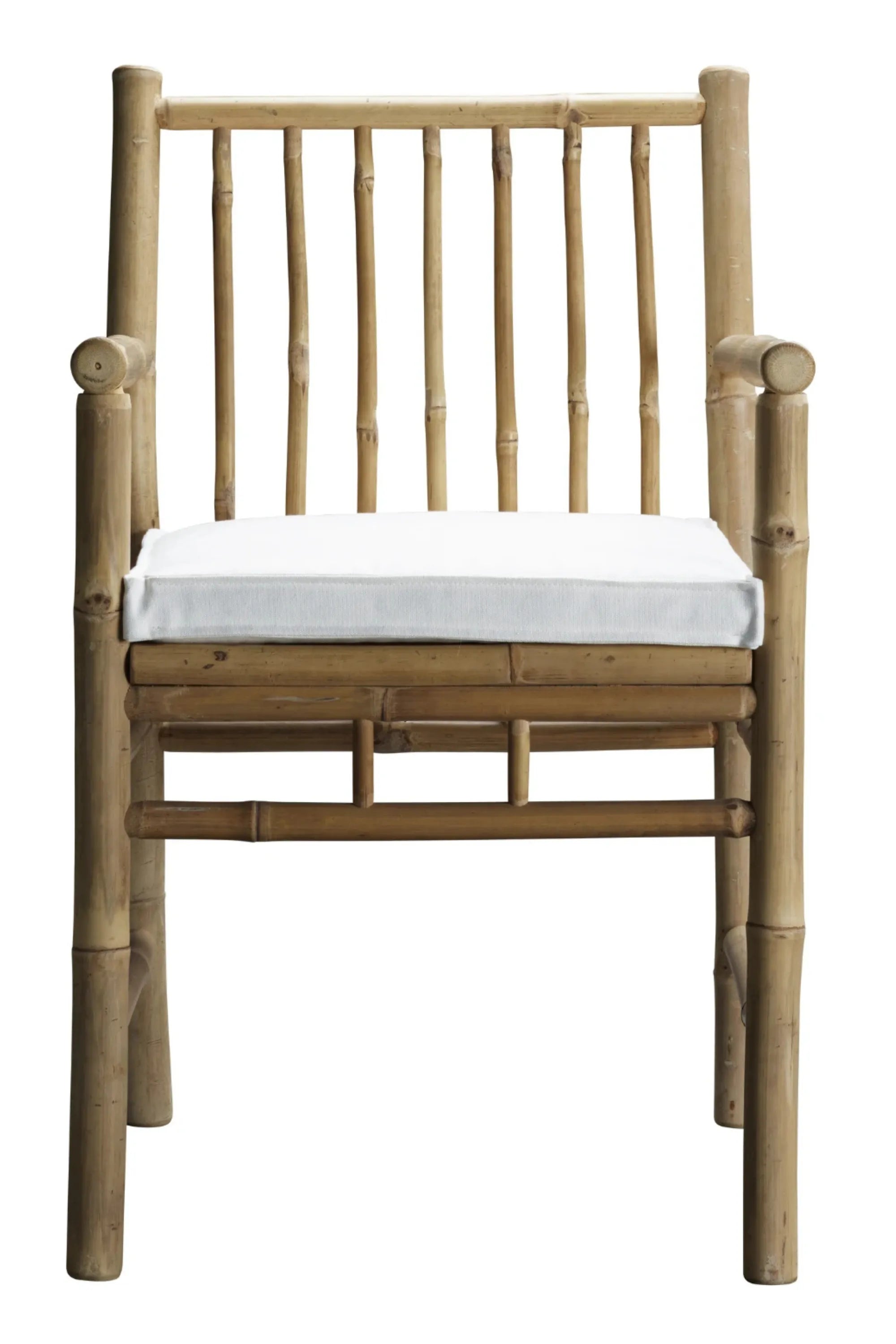 Outdoor Bamboo Dining Chair With Armrest - Set of 4 - THAT COOL LIVING