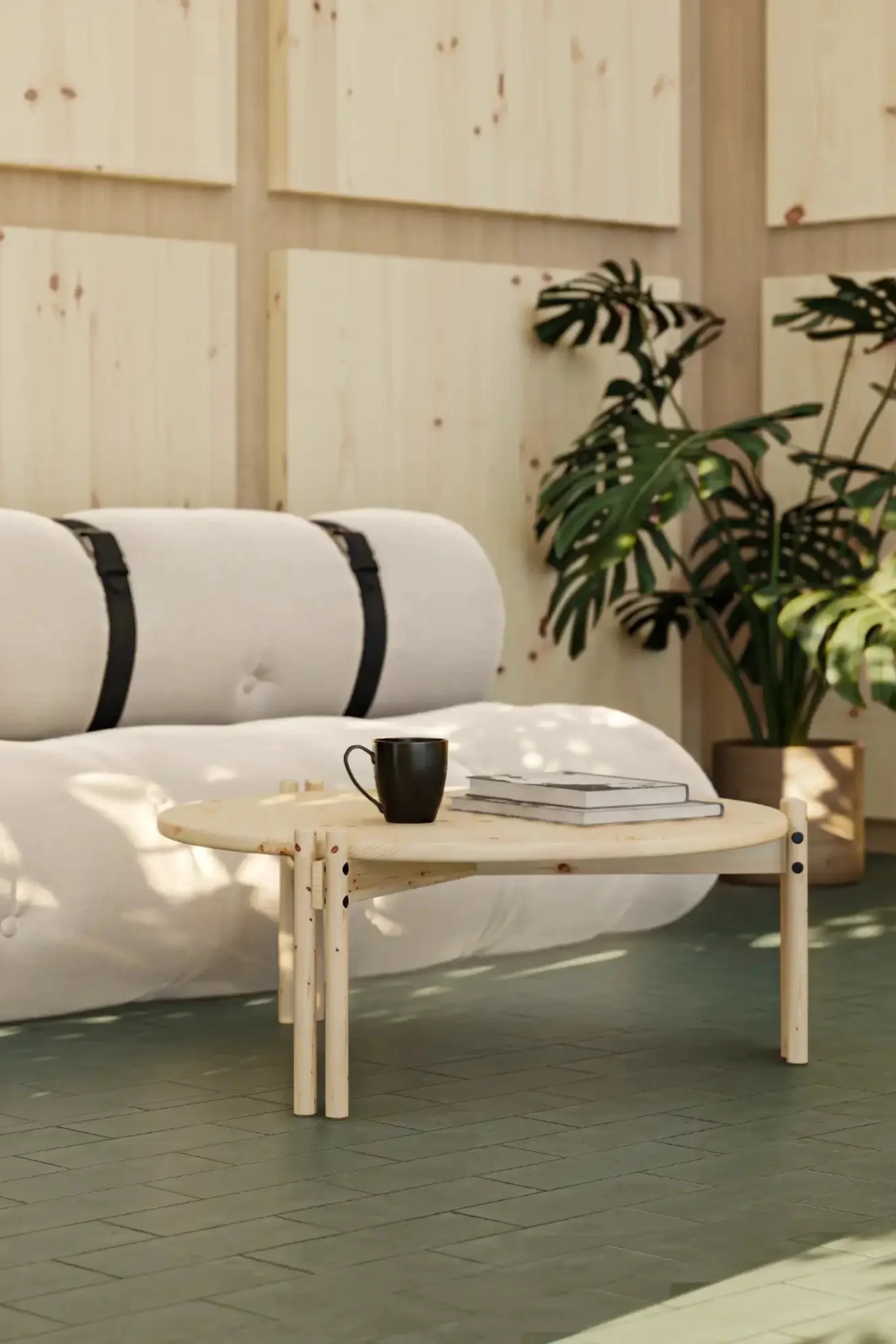 Buckle-Up Futon Sofa