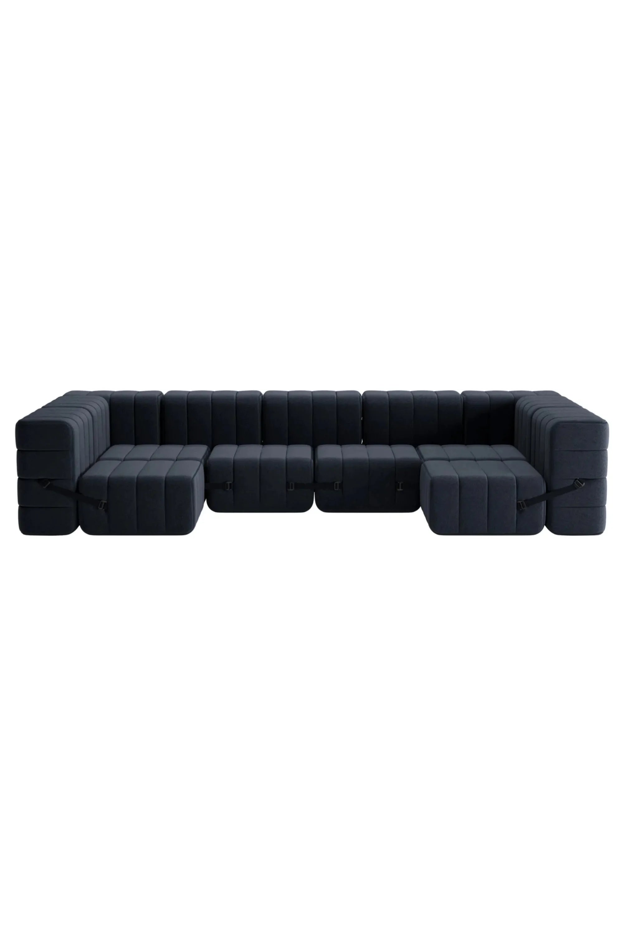 Curt Modular Sofa System - Fabric Jet - THAT COOL LIVING