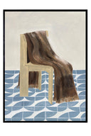 Chair with Blanket - Art Print - THAT COOL LIVING