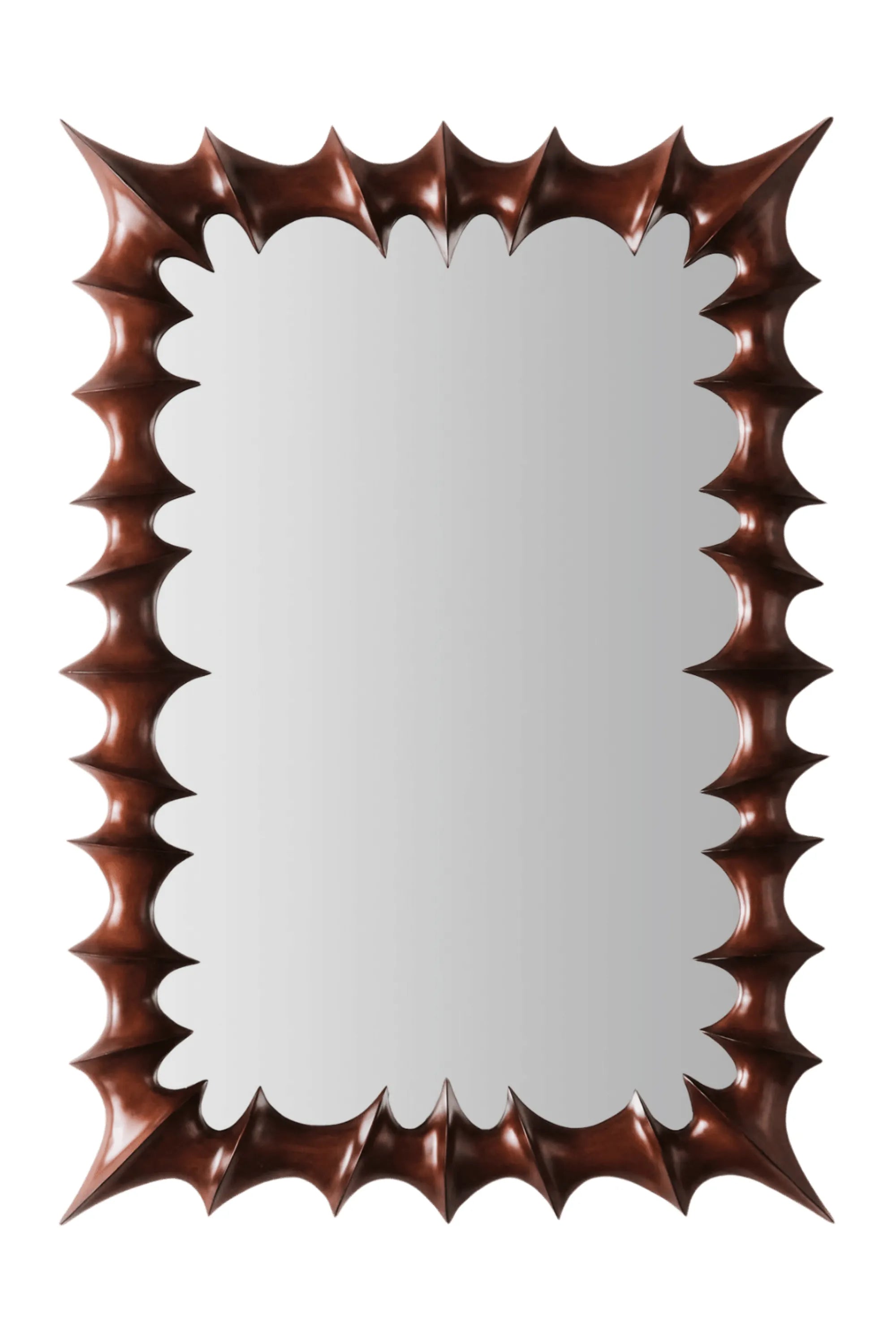 Brutalist Mirror Small Natural Wood - THAT COOL LIVING