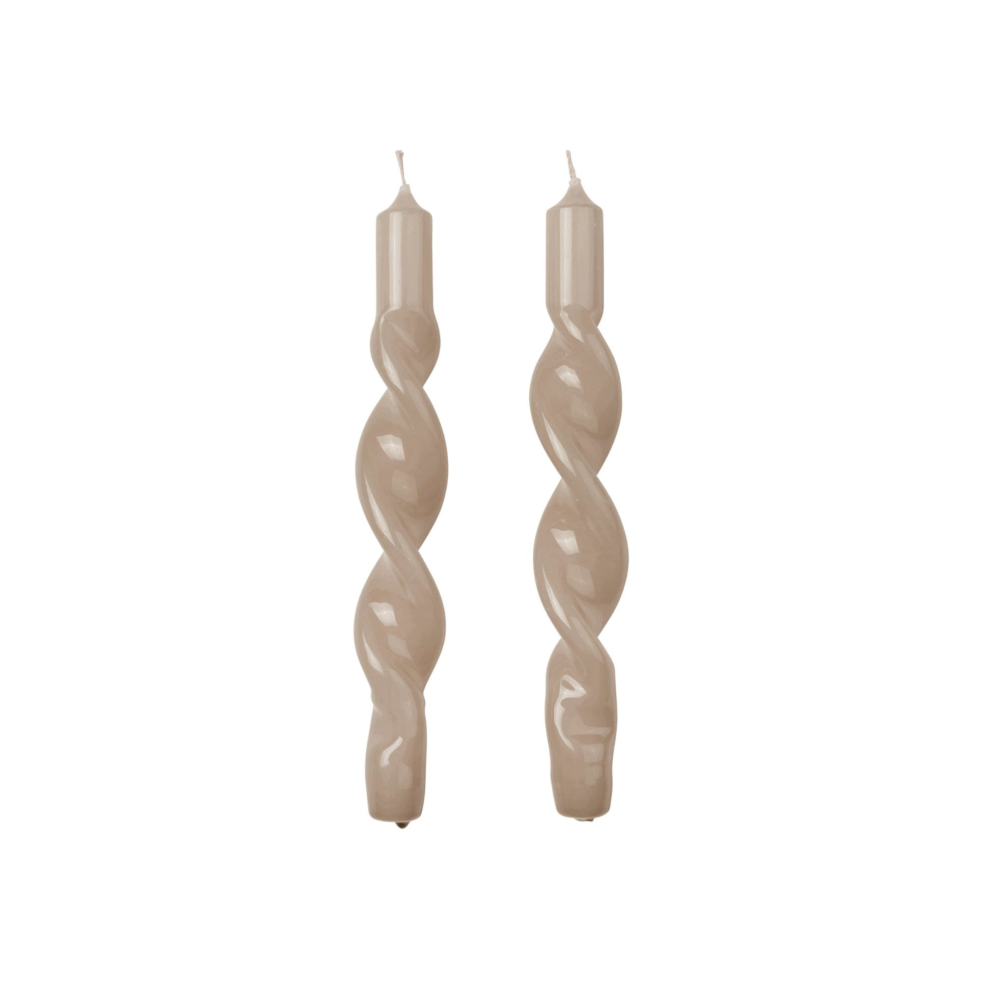 Twist Taper Candle - Set of 2