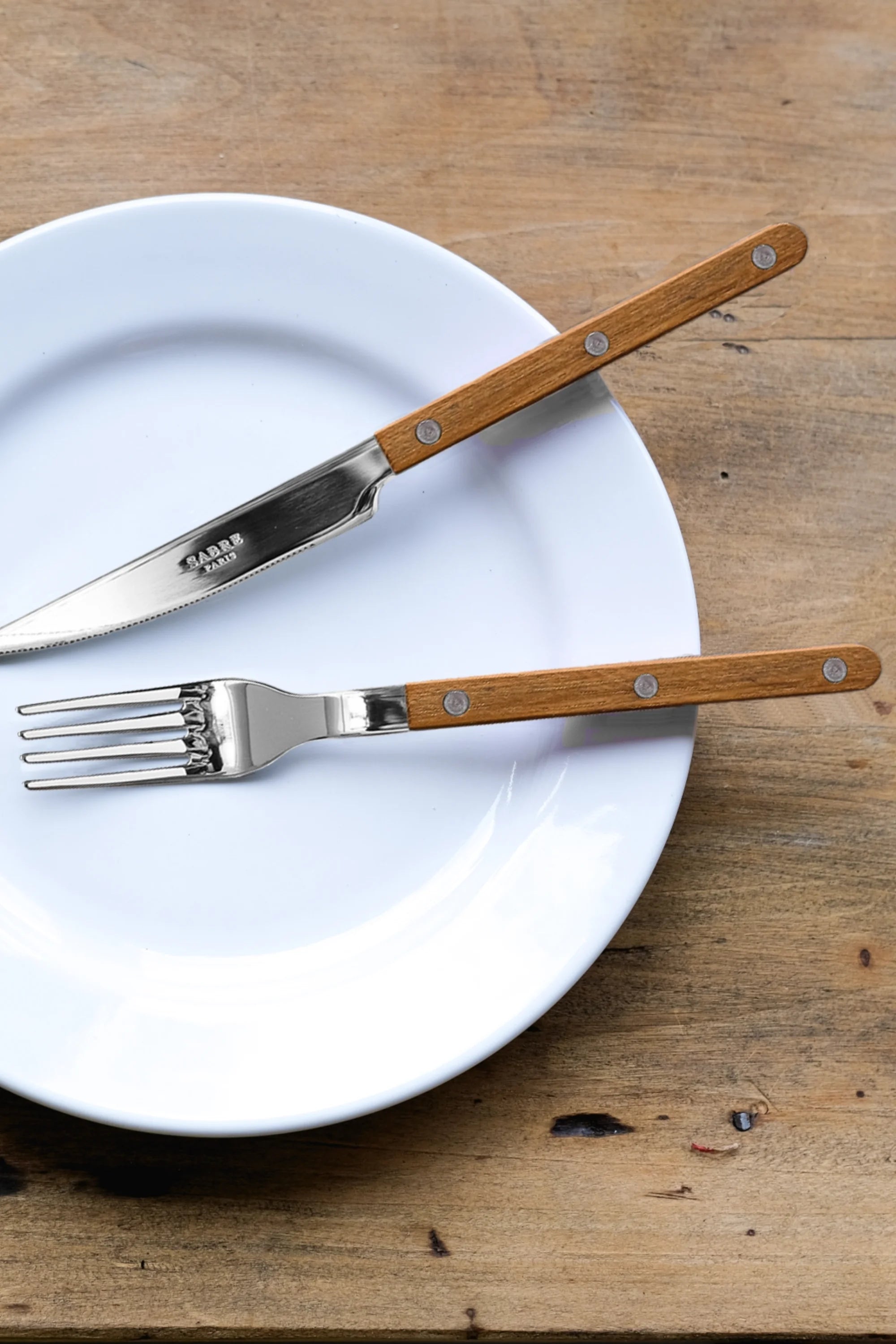 Bistrot Teak 4-Piece Cutlery Flatware Set