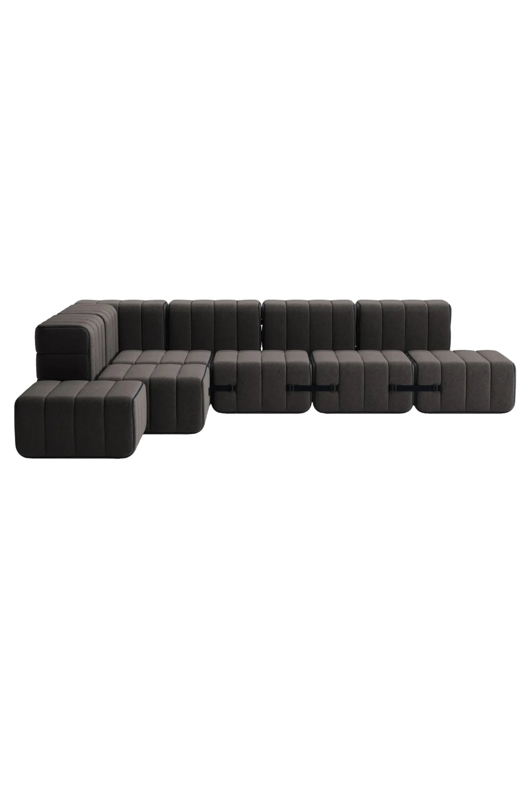 Curt Modular Sofa System - Fabric Jet - THAT COOL LIVING