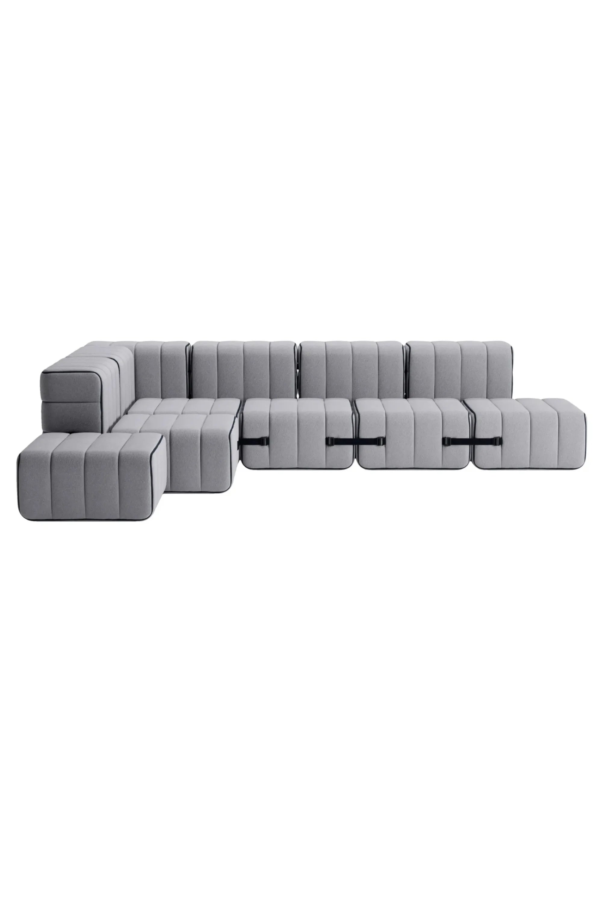 Curt Modular Sofa System - Fabric Jet - THAT COOL LIVING