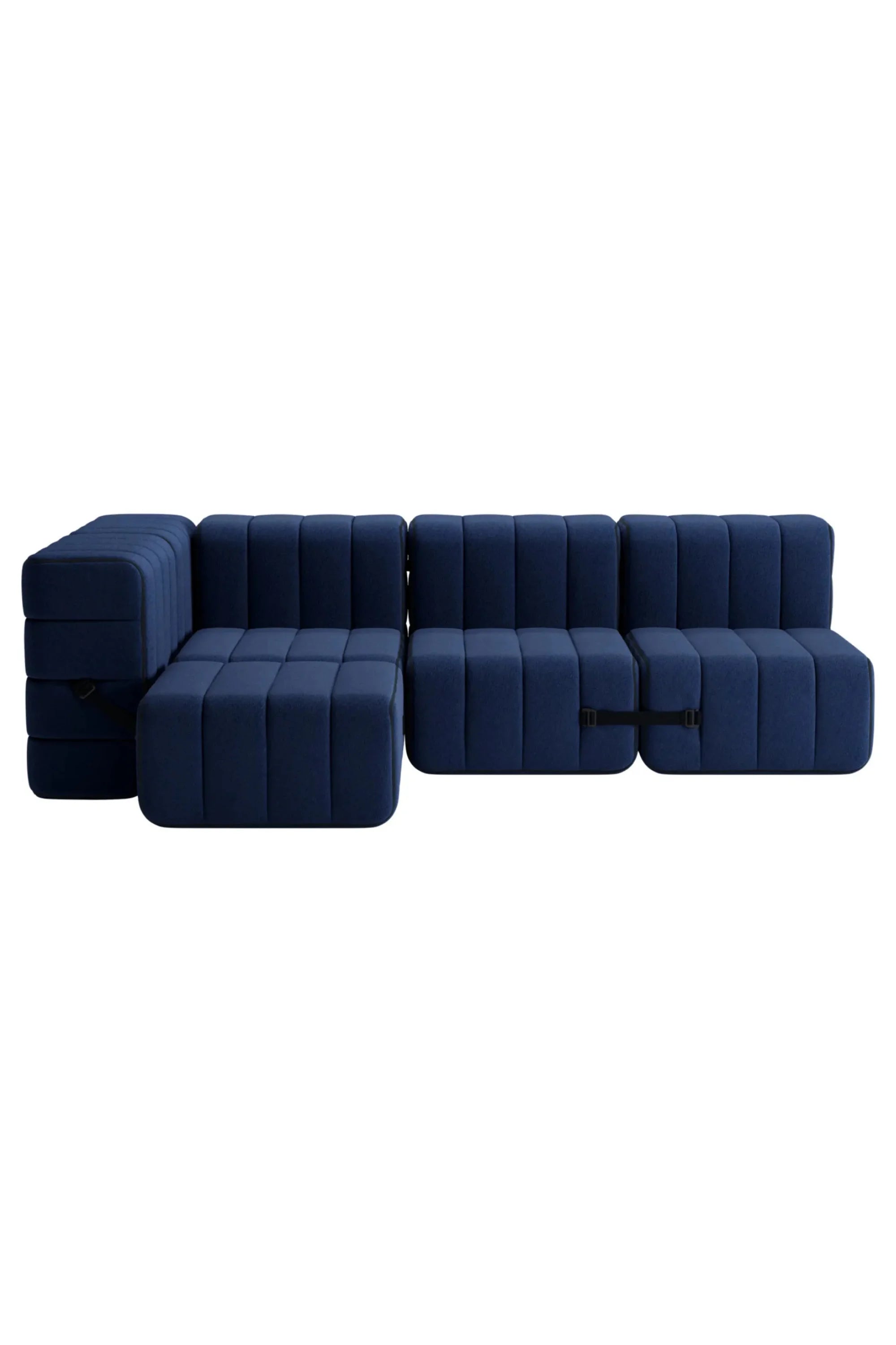 Curt Modular Sofa System - Fabric Jet - THAT COOL LIVING
