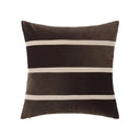 Gemma Cushion with intricate geometric embroidery and delicate fringe trim