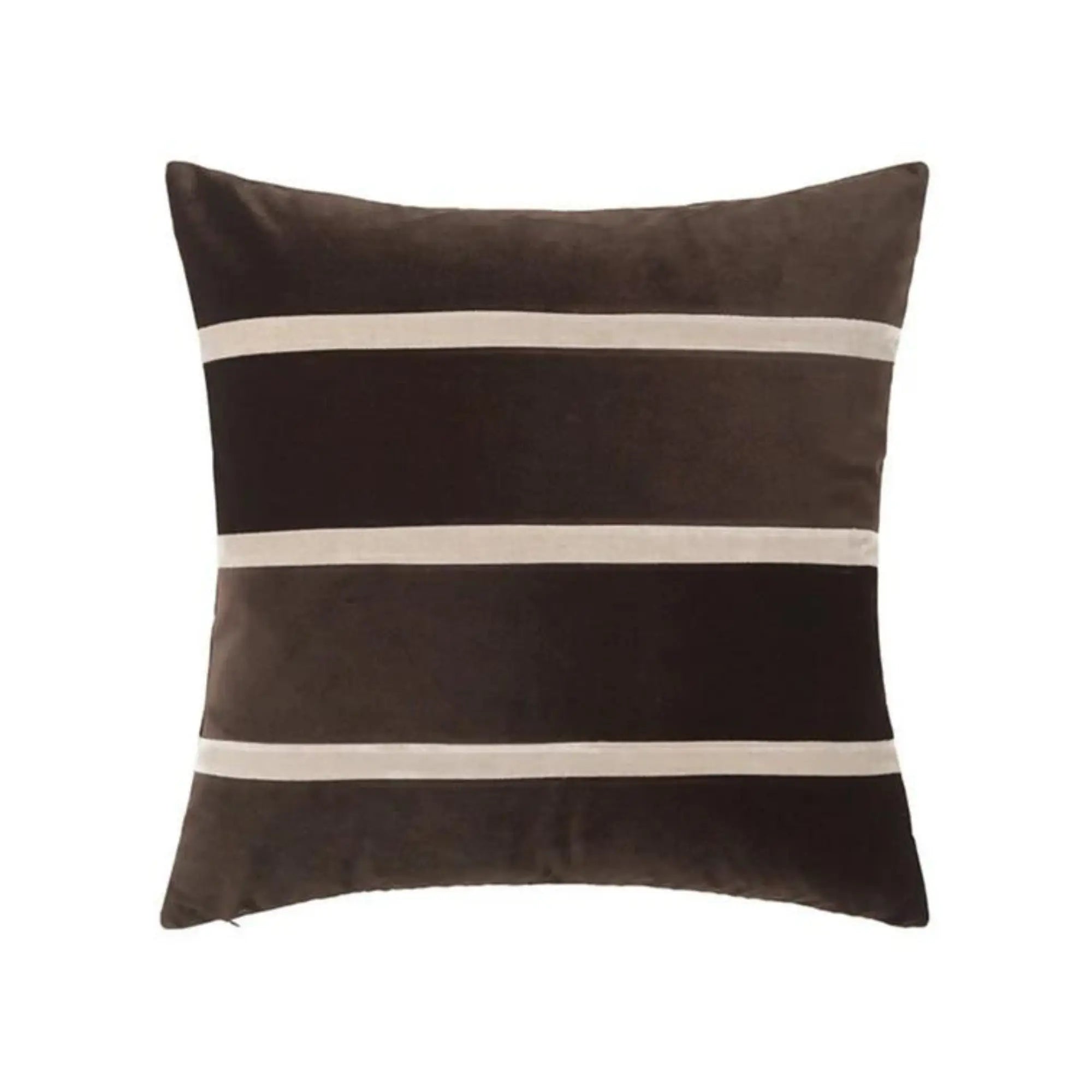 Gemma Cushion with intricate geometric embroidery and delicate fringe trim