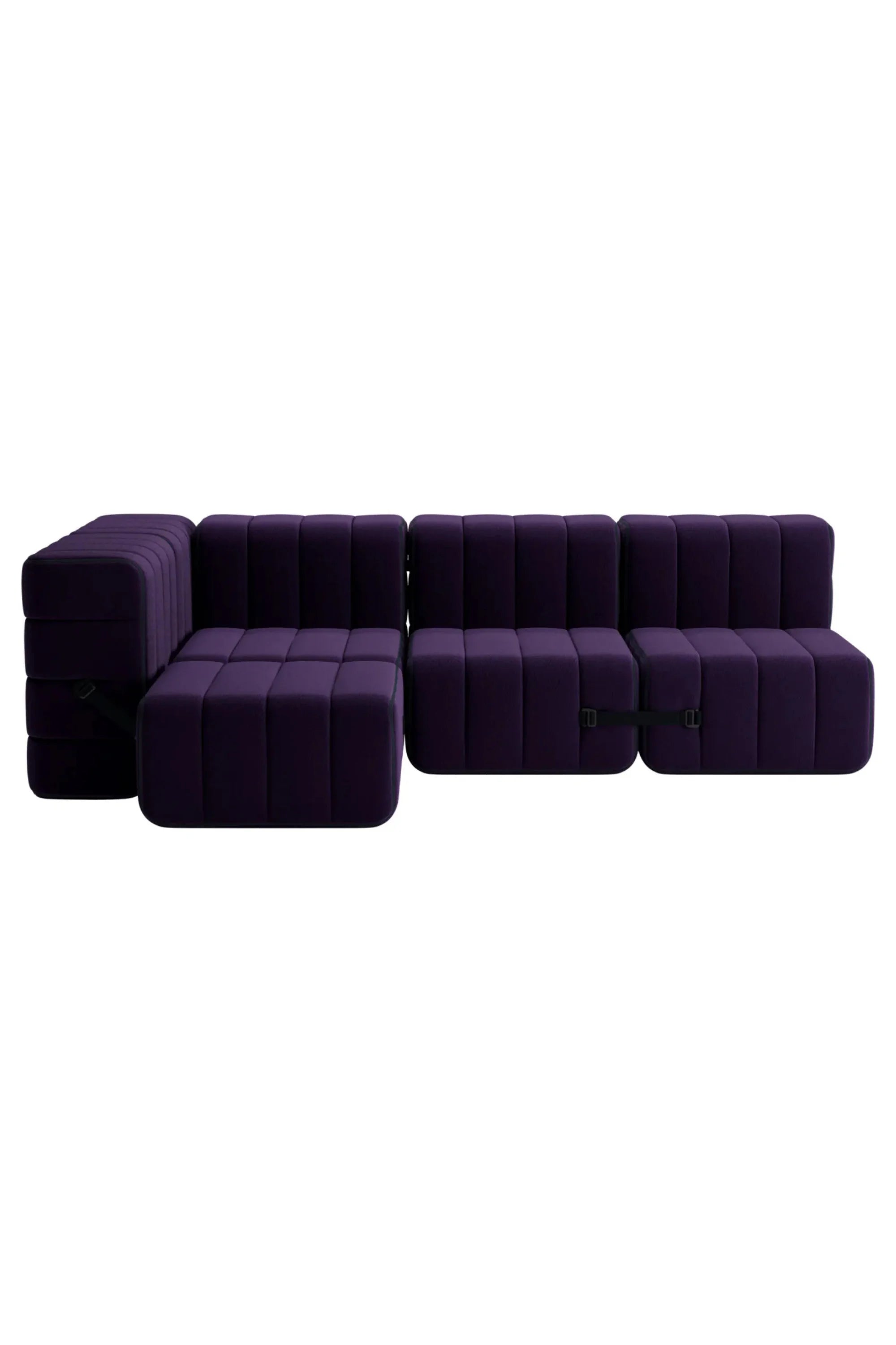 Curt Modular Sofa System - Fabric Jet - THAT COOL LIVING