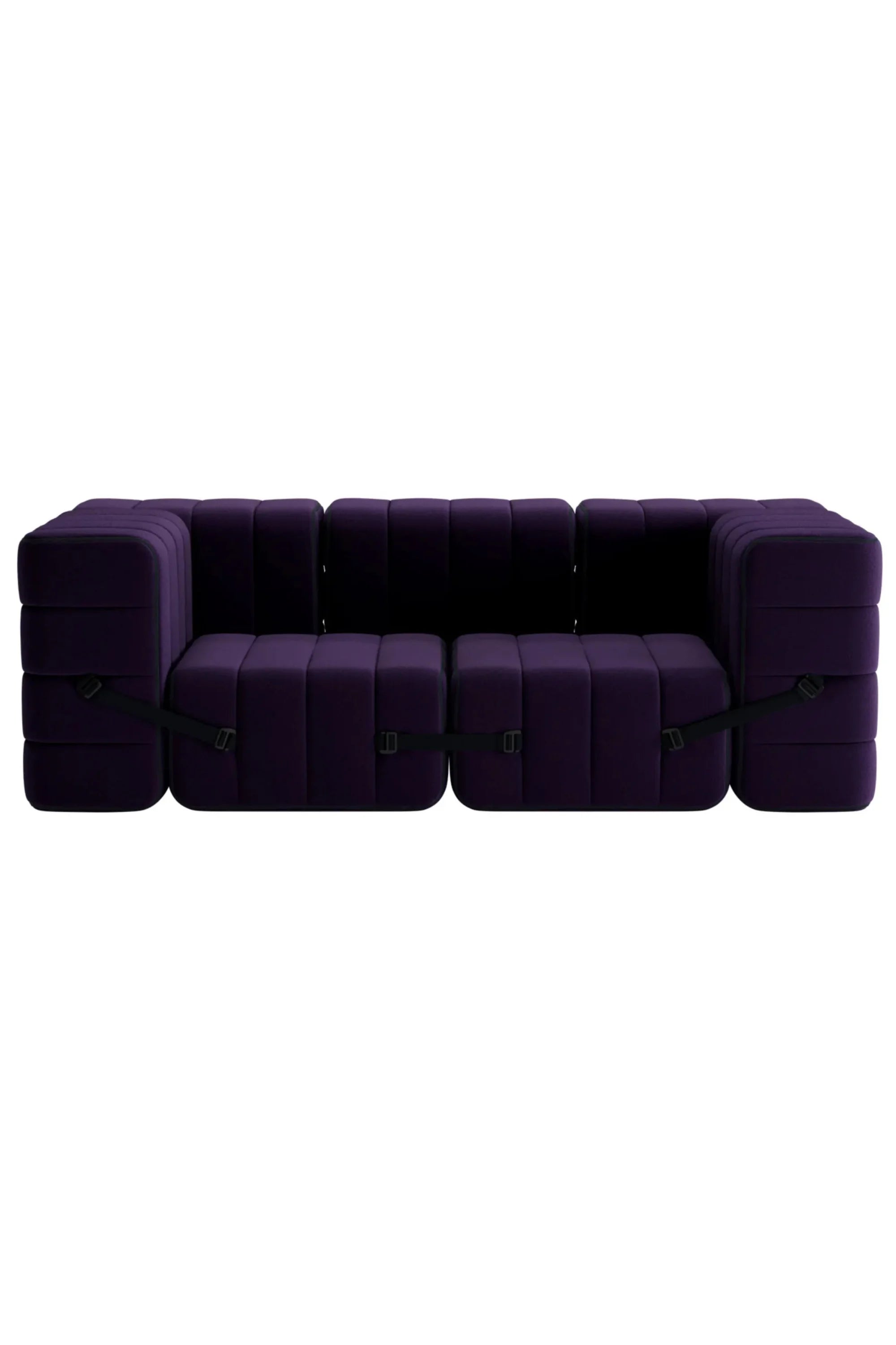 Curt Modular Sofa System - Fabric Jet - THAT COOL LIVING