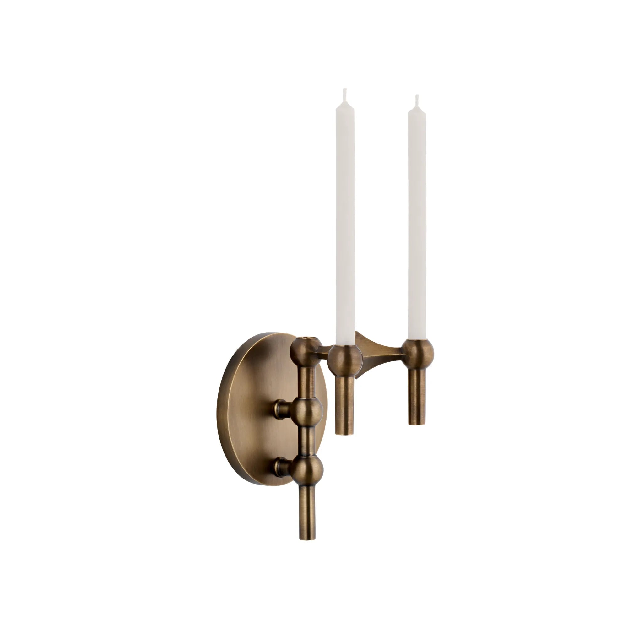 Wall Hanger Candle Holder - Bronzed Brass - Configuration 1 - THAT COOL LIVING