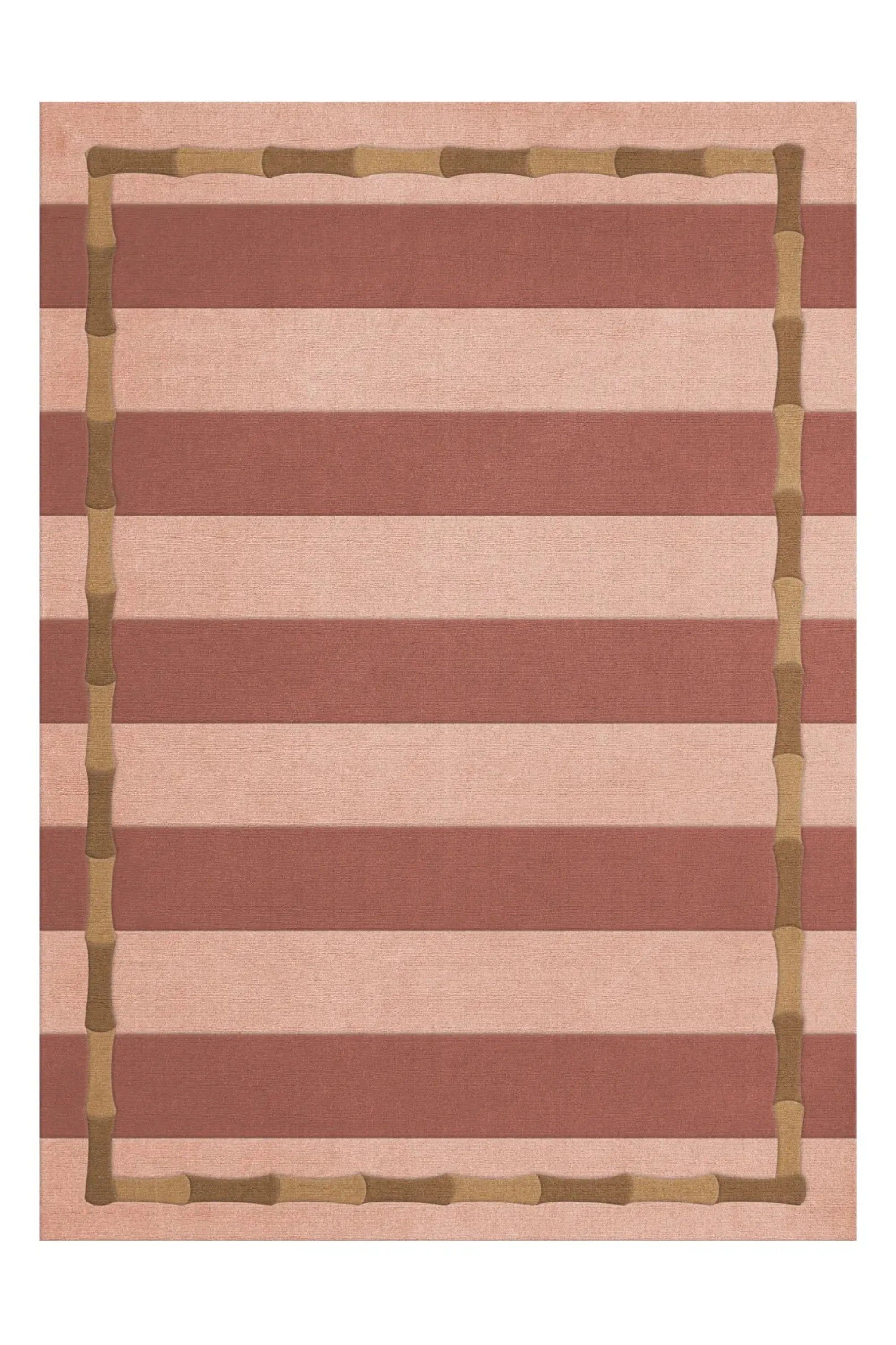 Bamboo Stripe Wool Rug - THAT COOL LIVING