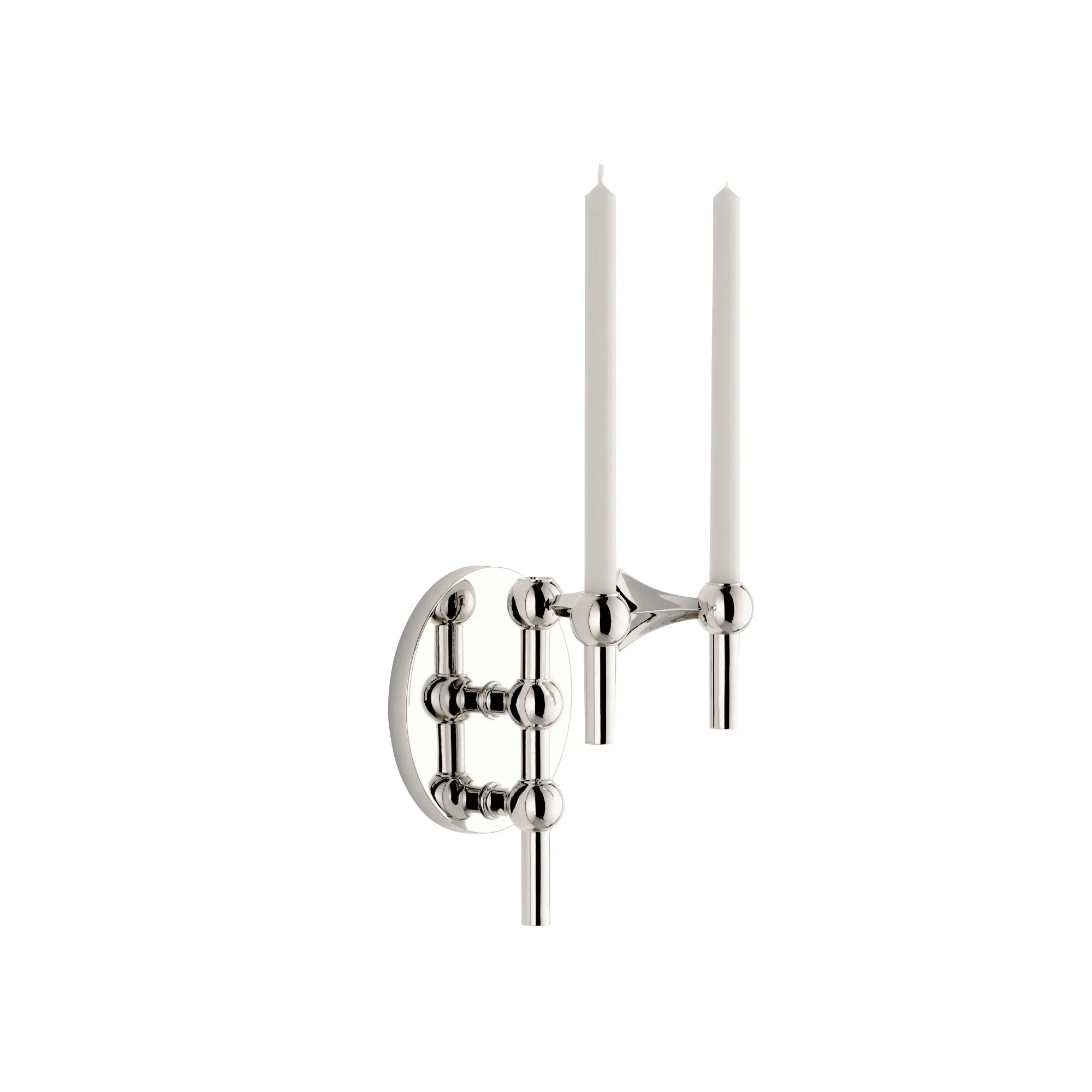 Wall Hanger Candle Holder - Chrome - Configuration 1 - THAT COOL LIVING