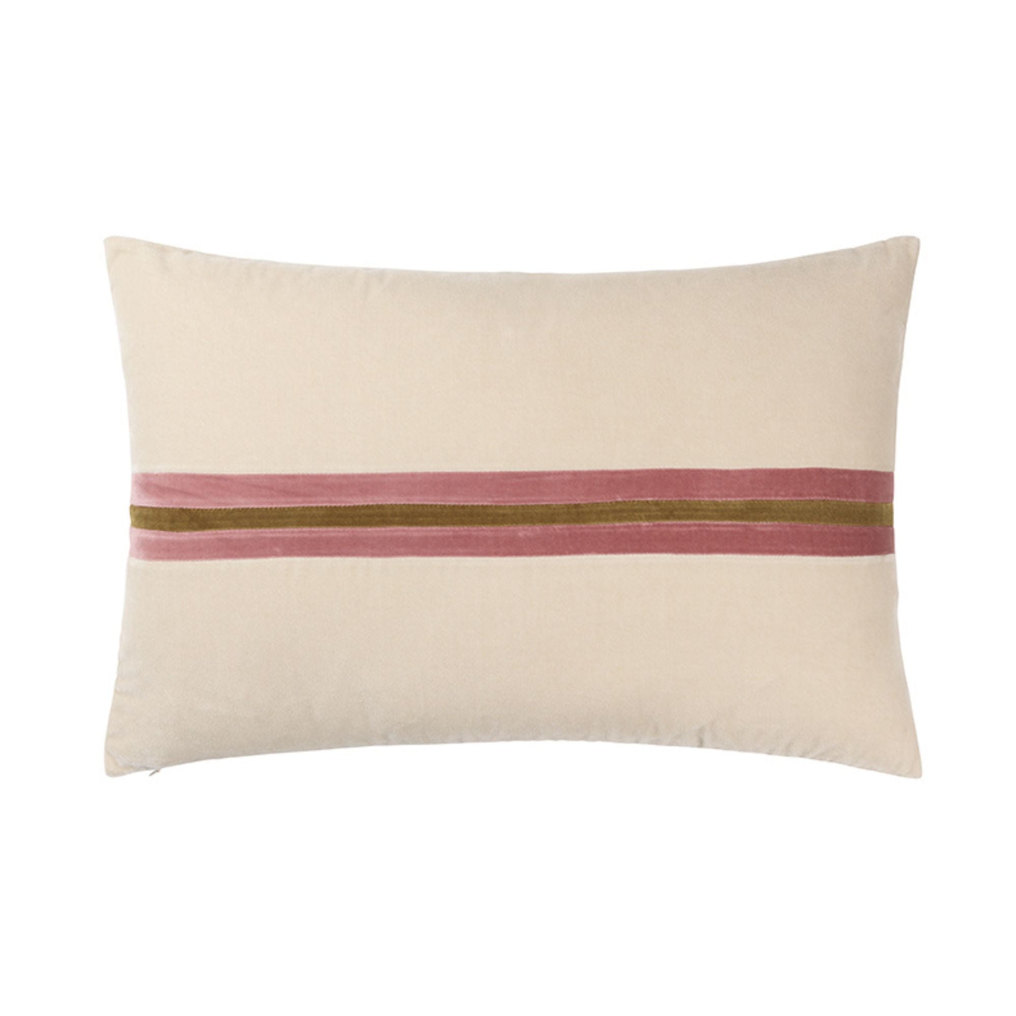 Harlow Cushion - Dusty White & Old Rose - THAT COOL LIVING