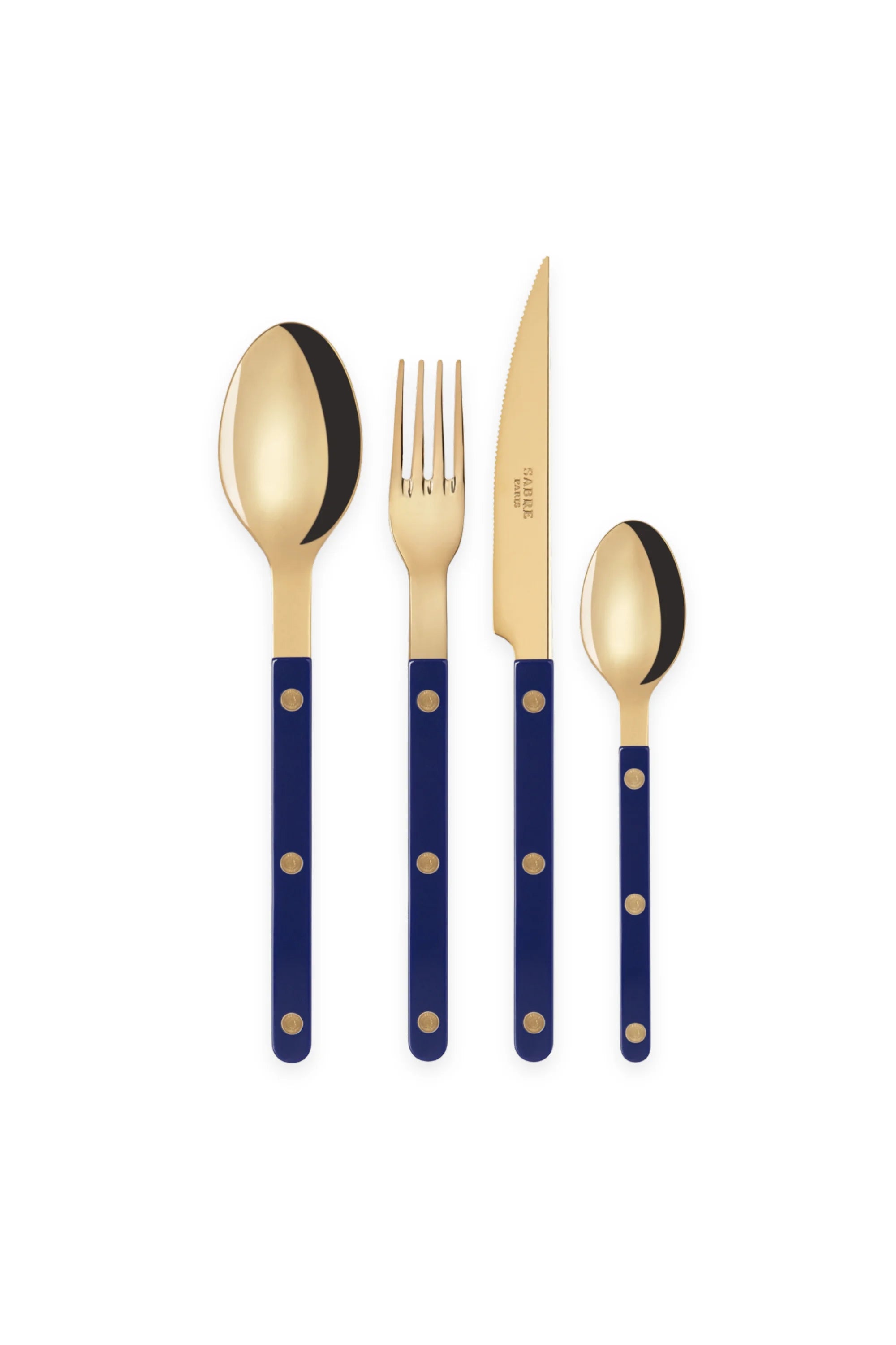 Bistrot Gold Solid 4-Piece Cutlery Flatware Set