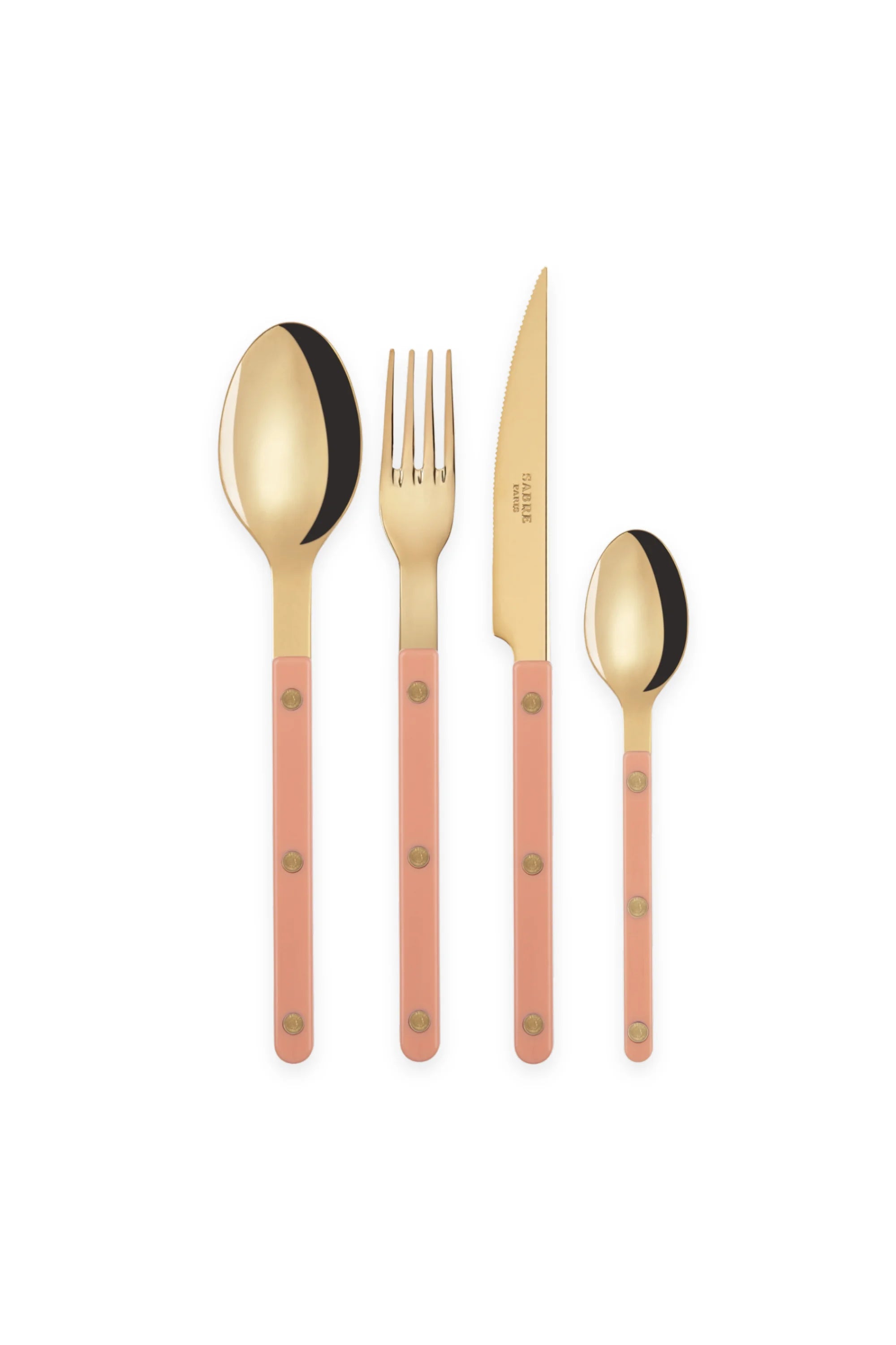 Bistrot Gold Solid 4-Piece Cutlery Flatware Set