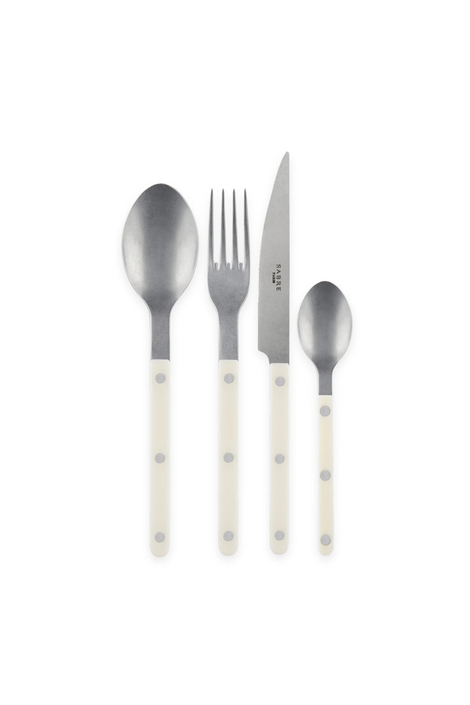 Bistrot Vintage Solid 4-Piece Cutlery Flatware Set