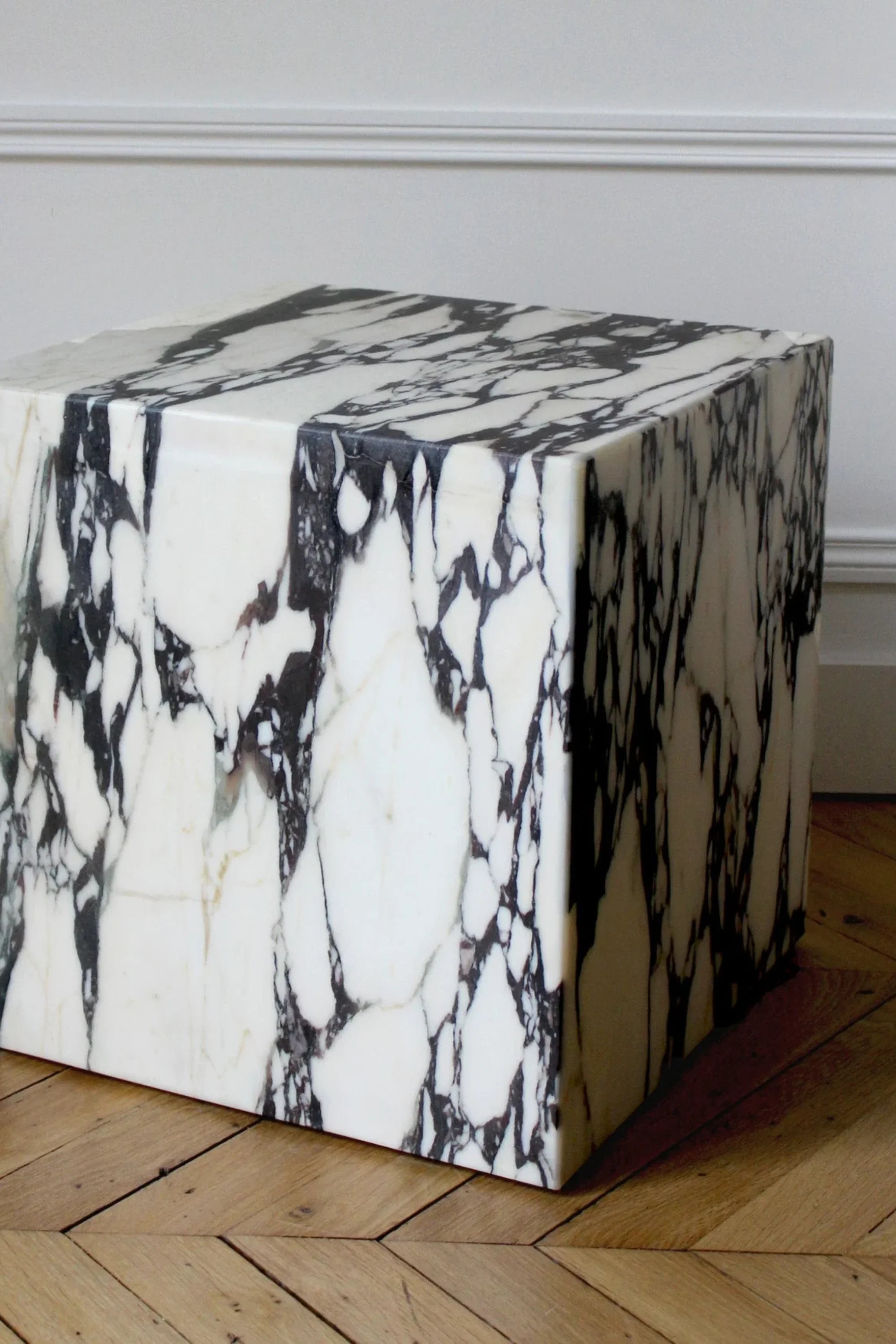 Marble Cube Side Table