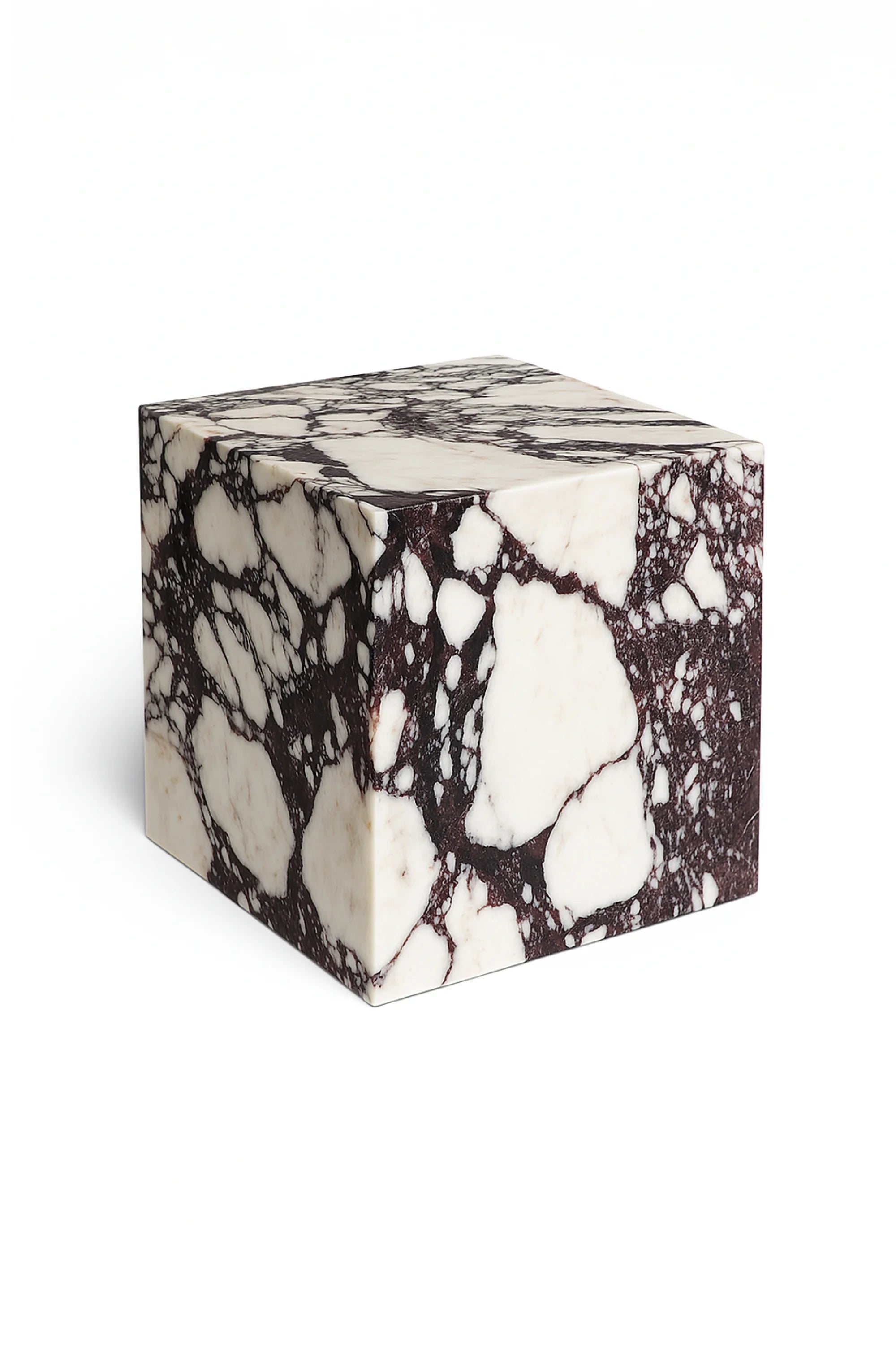Marble Cube Side Table