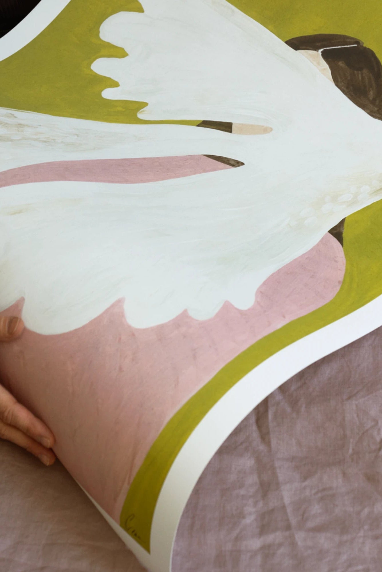 Bird and Woman - Art Print - THAT COOL LIVING