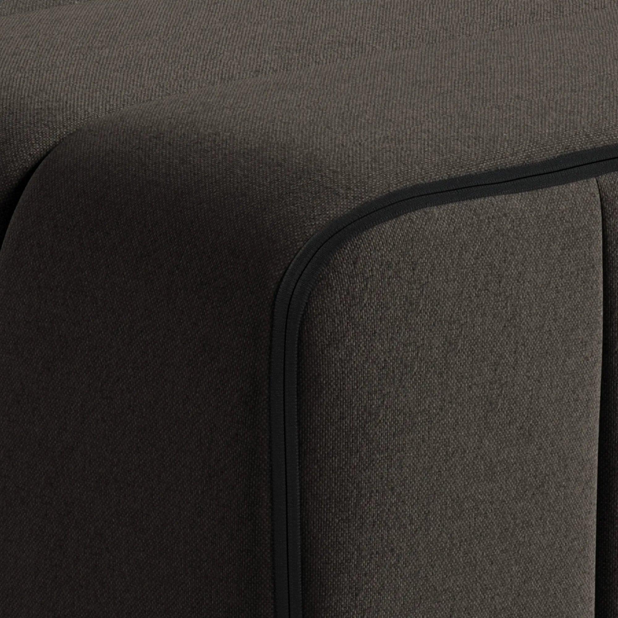 Curt Modular Sofa System - Fabric Jet - THAT COOL LIVING