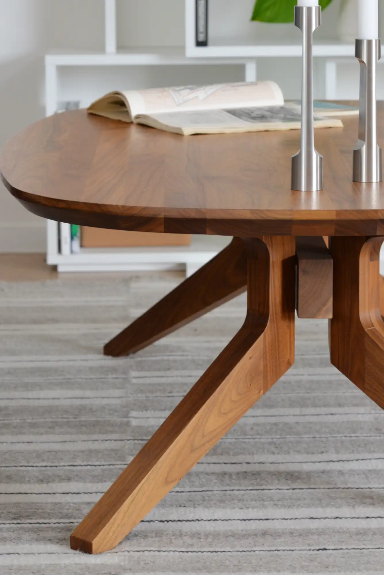 Cross Oval Coffee Table - THAT COOL LIVING