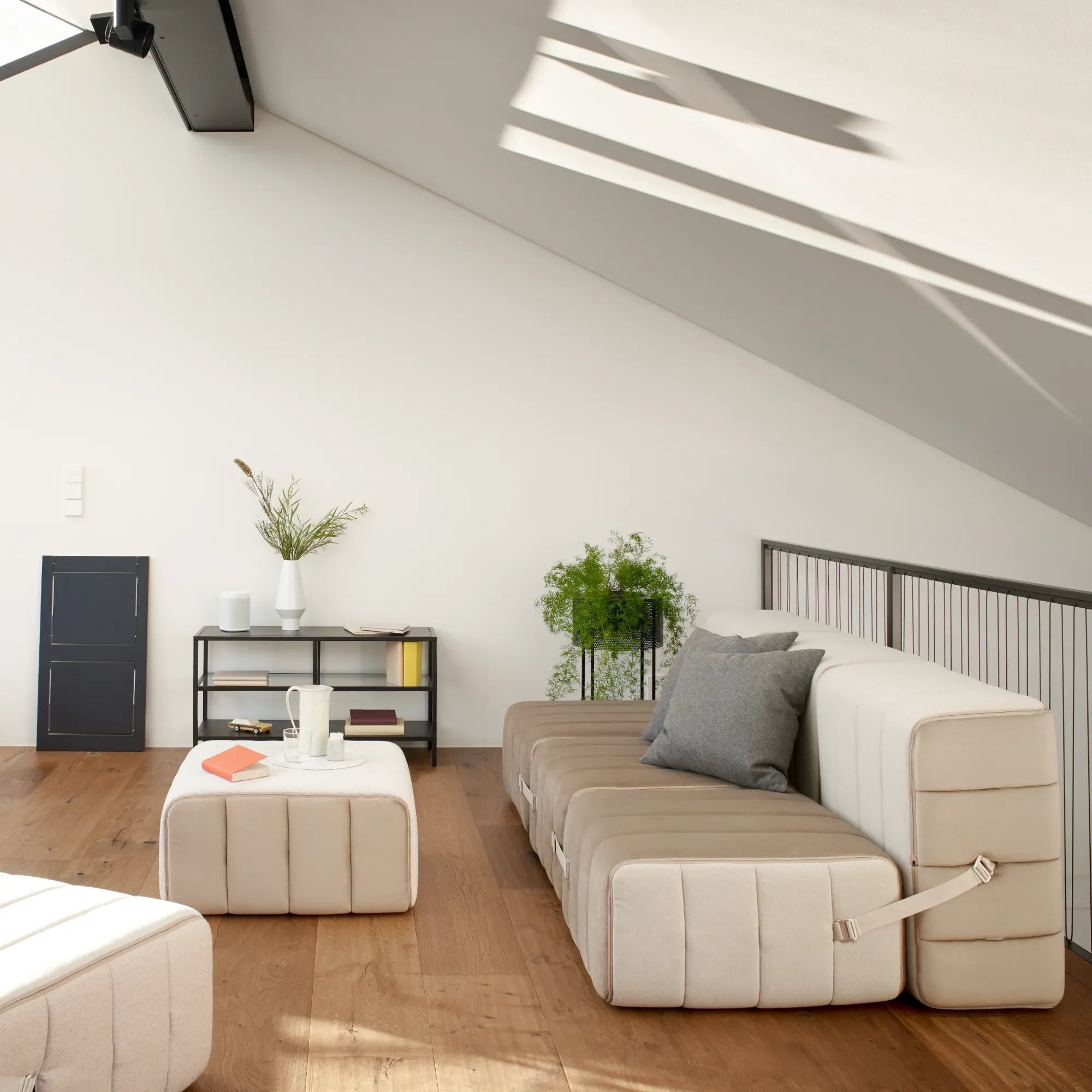Curt Modular Sofa System - Fabric Jet - THAT COOL LIVING