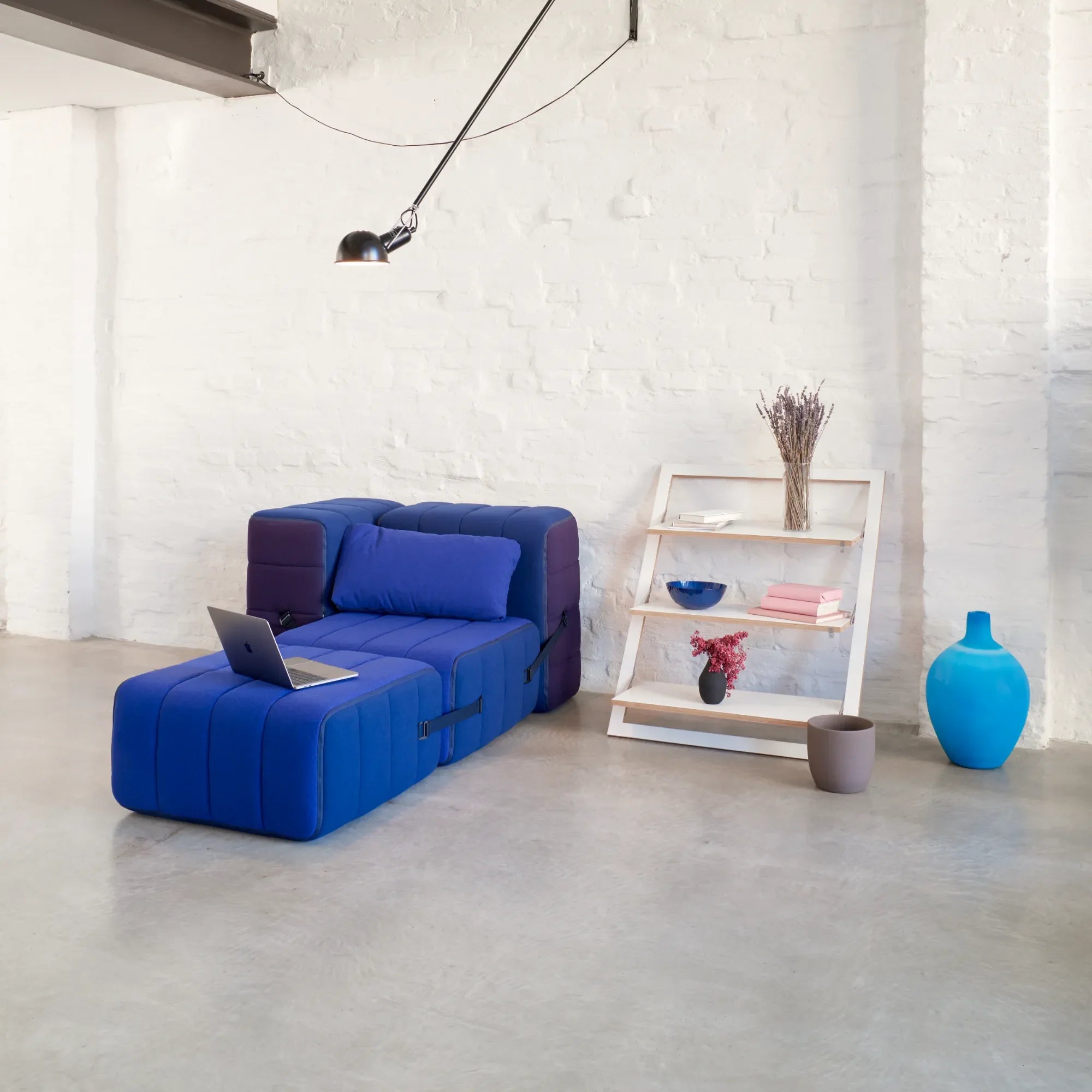 Curt Modular Sofa System - Fabric Jet - THAT COOL LIVING
