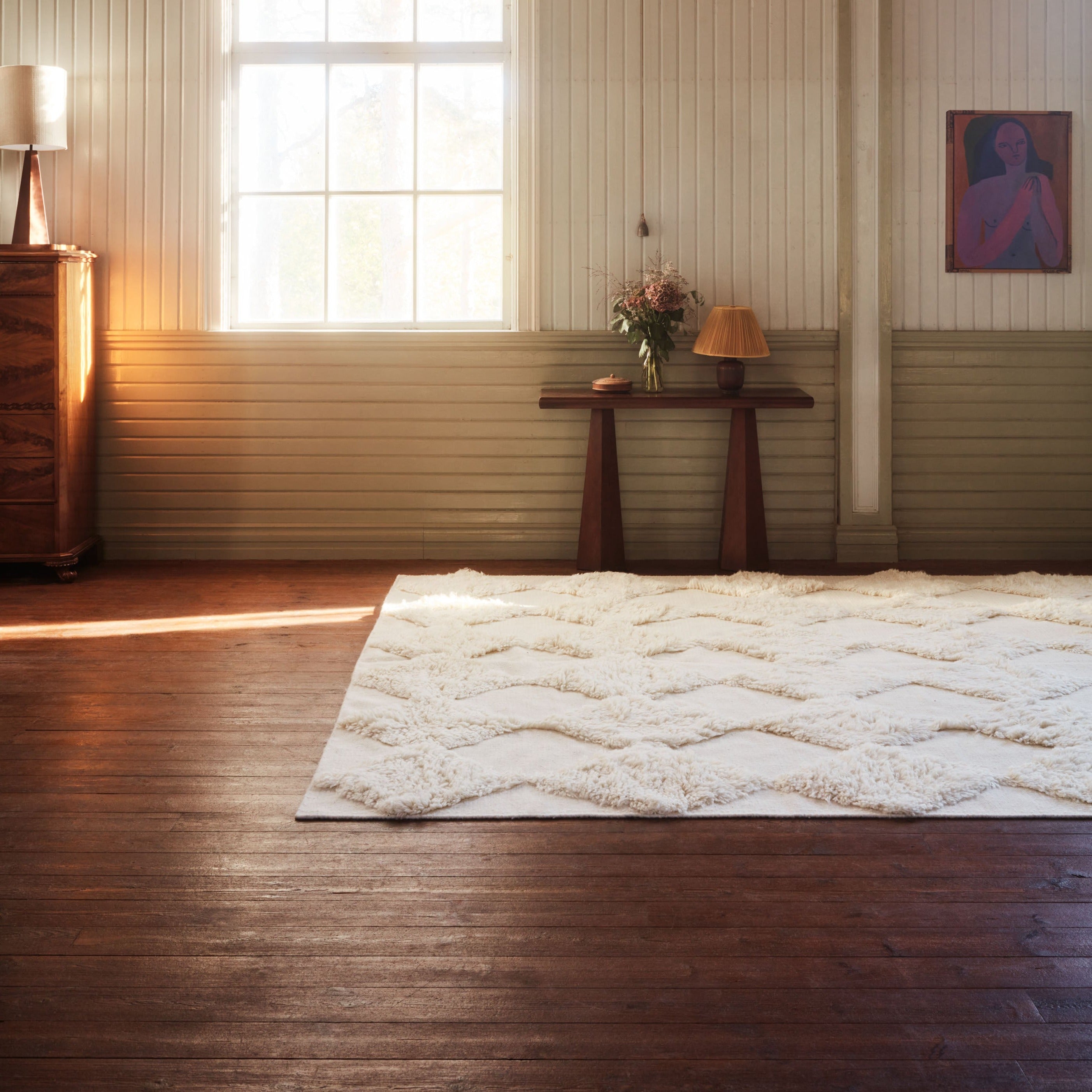 Chess Rya White Rug - THAT COOL LIVING