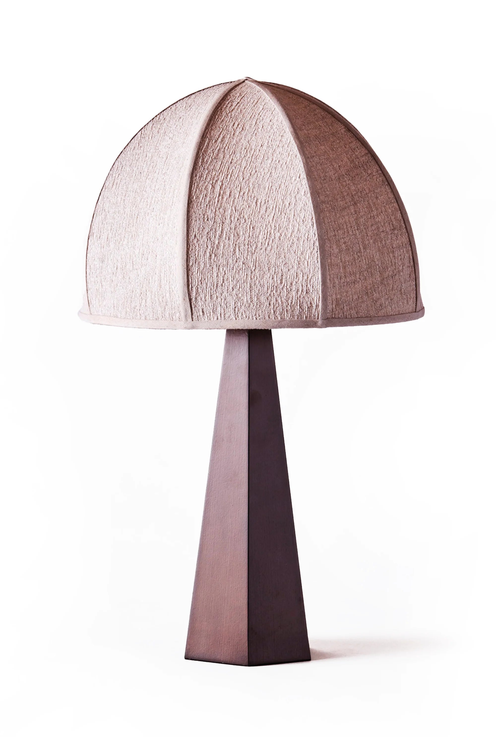 Table lamp with a unique design on a white background