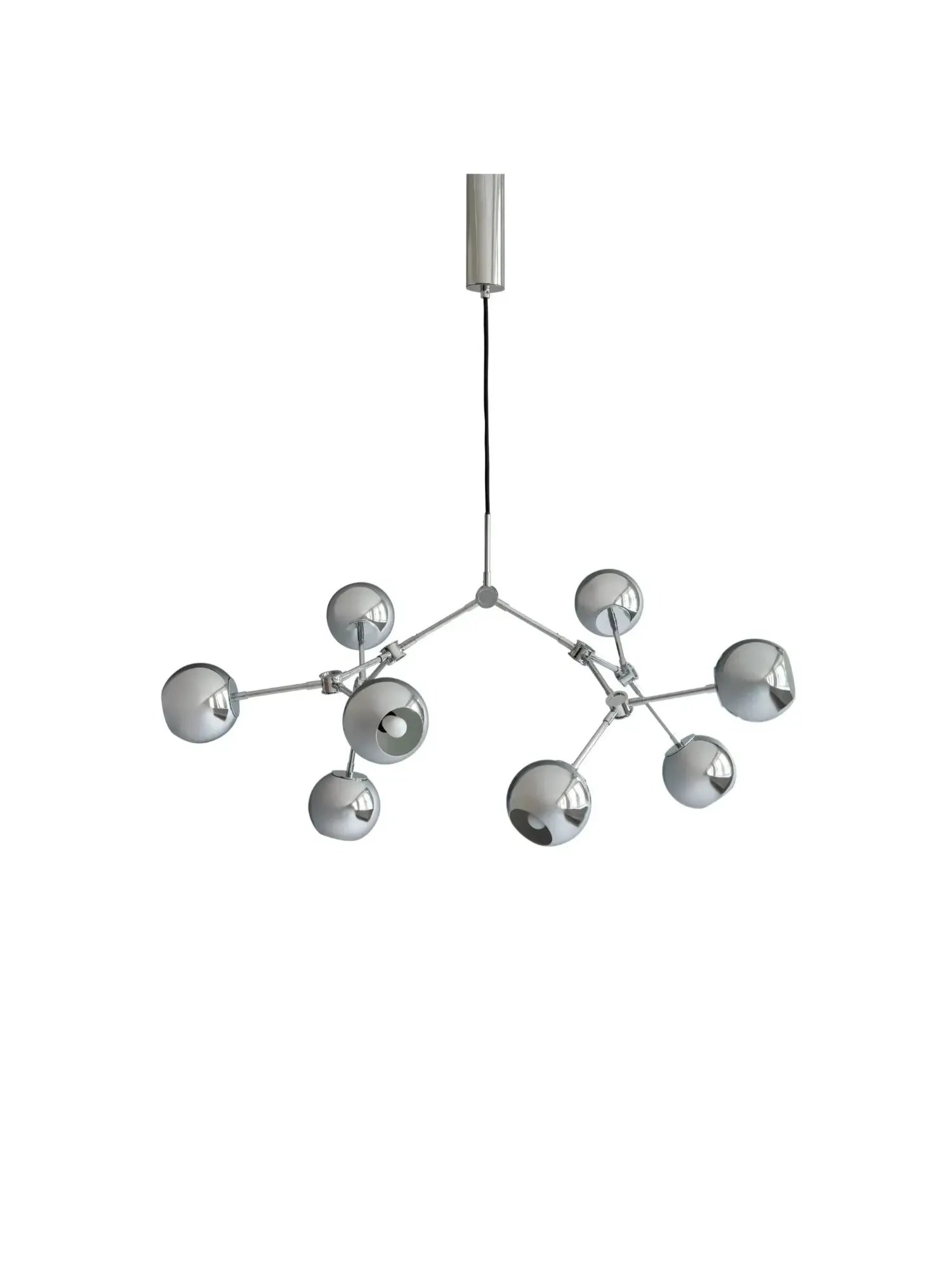 Drop Chandelier Globe - Chrome