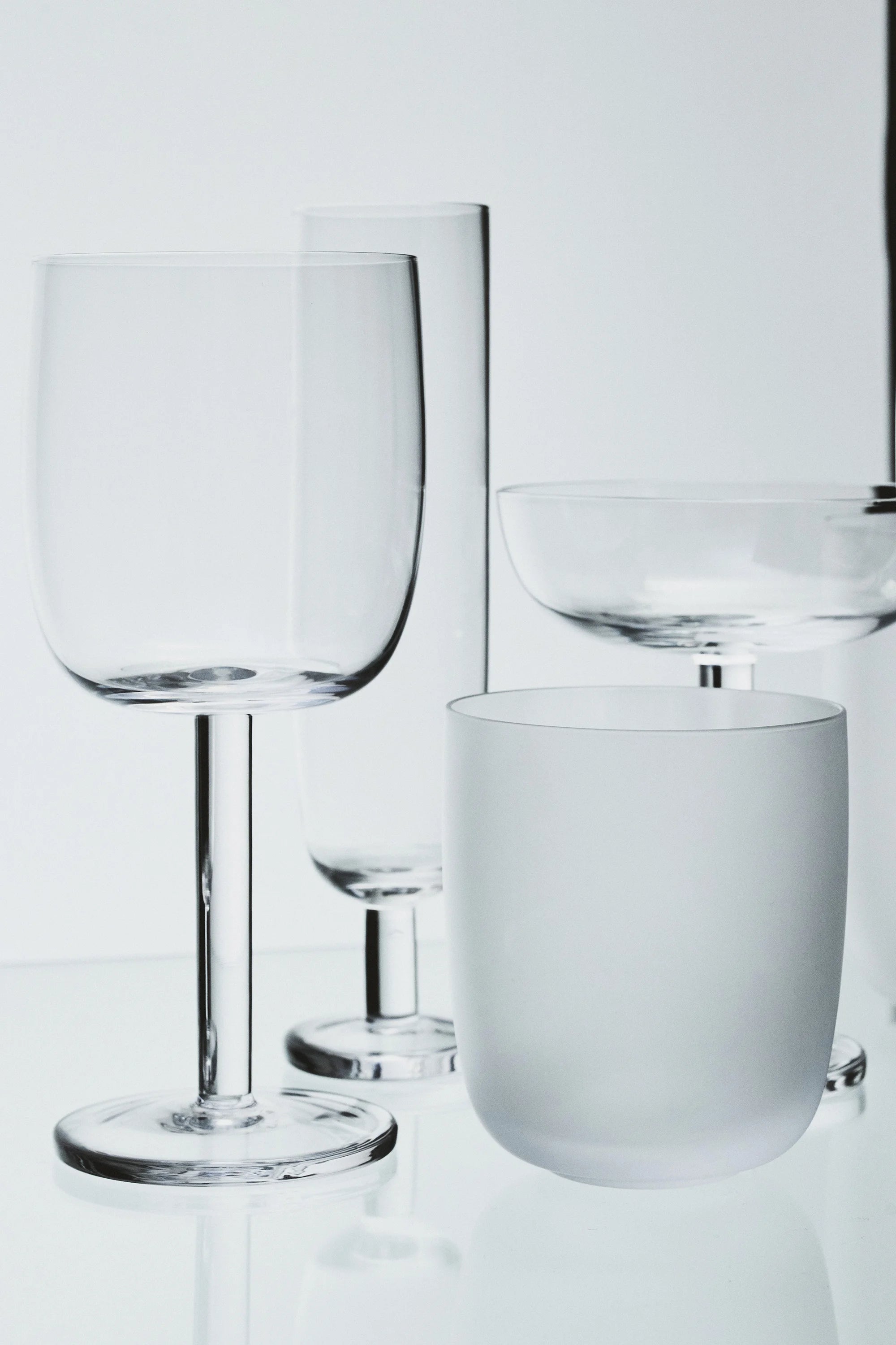 Base Frosted Glass M - Set of 4