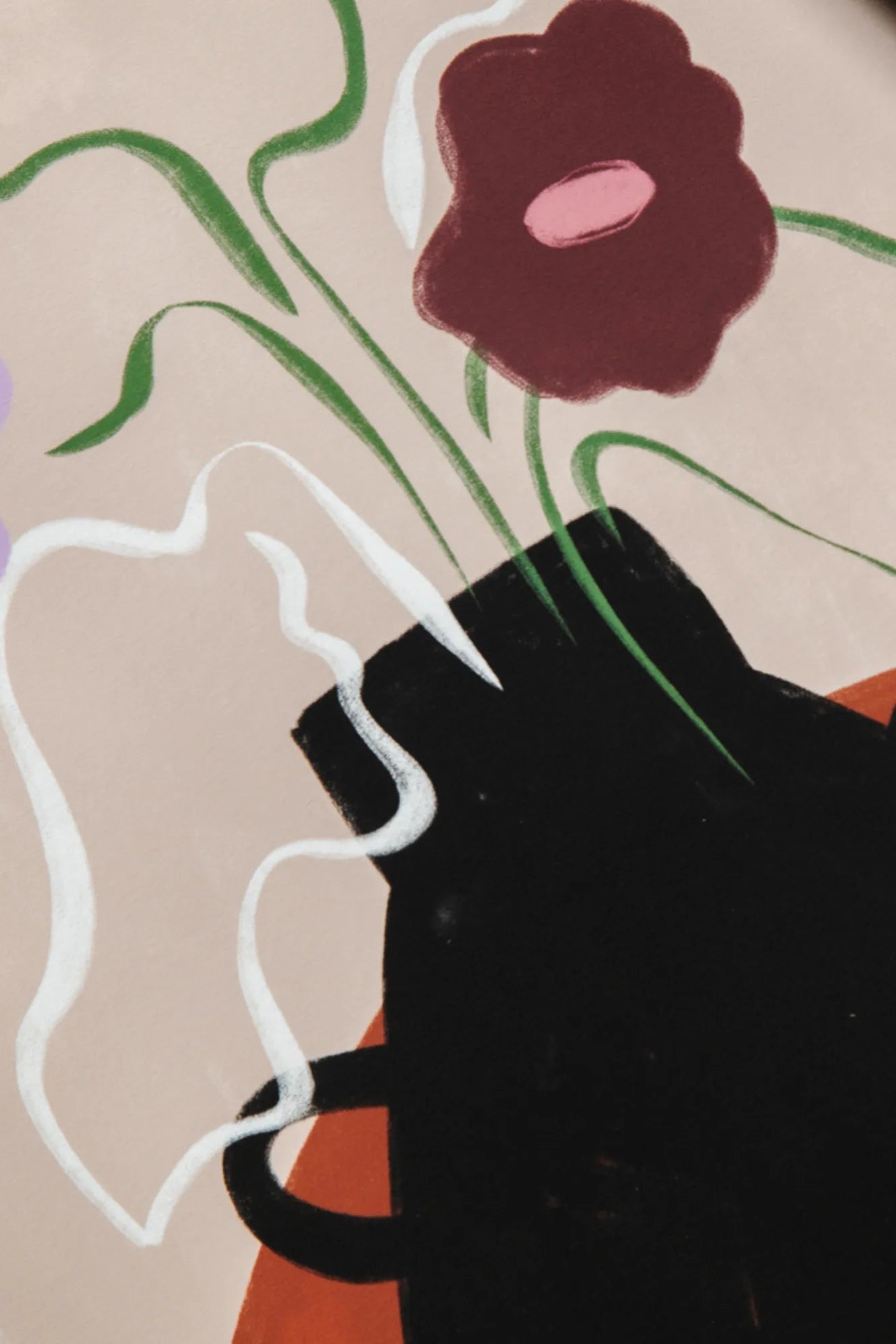 Close-up of vibrant pink petunia flowers with delicate white accents