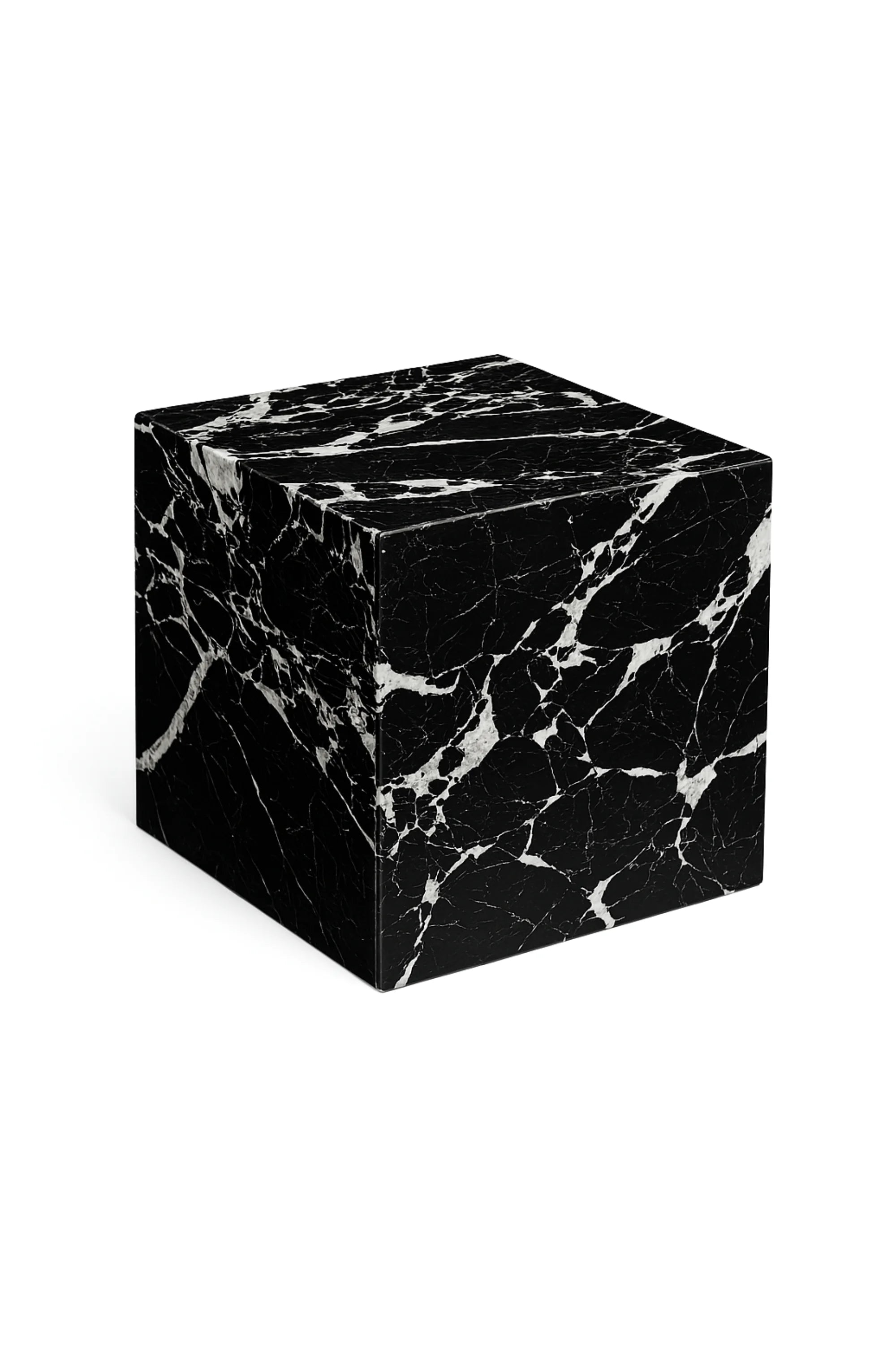 Marble Cube Side Table