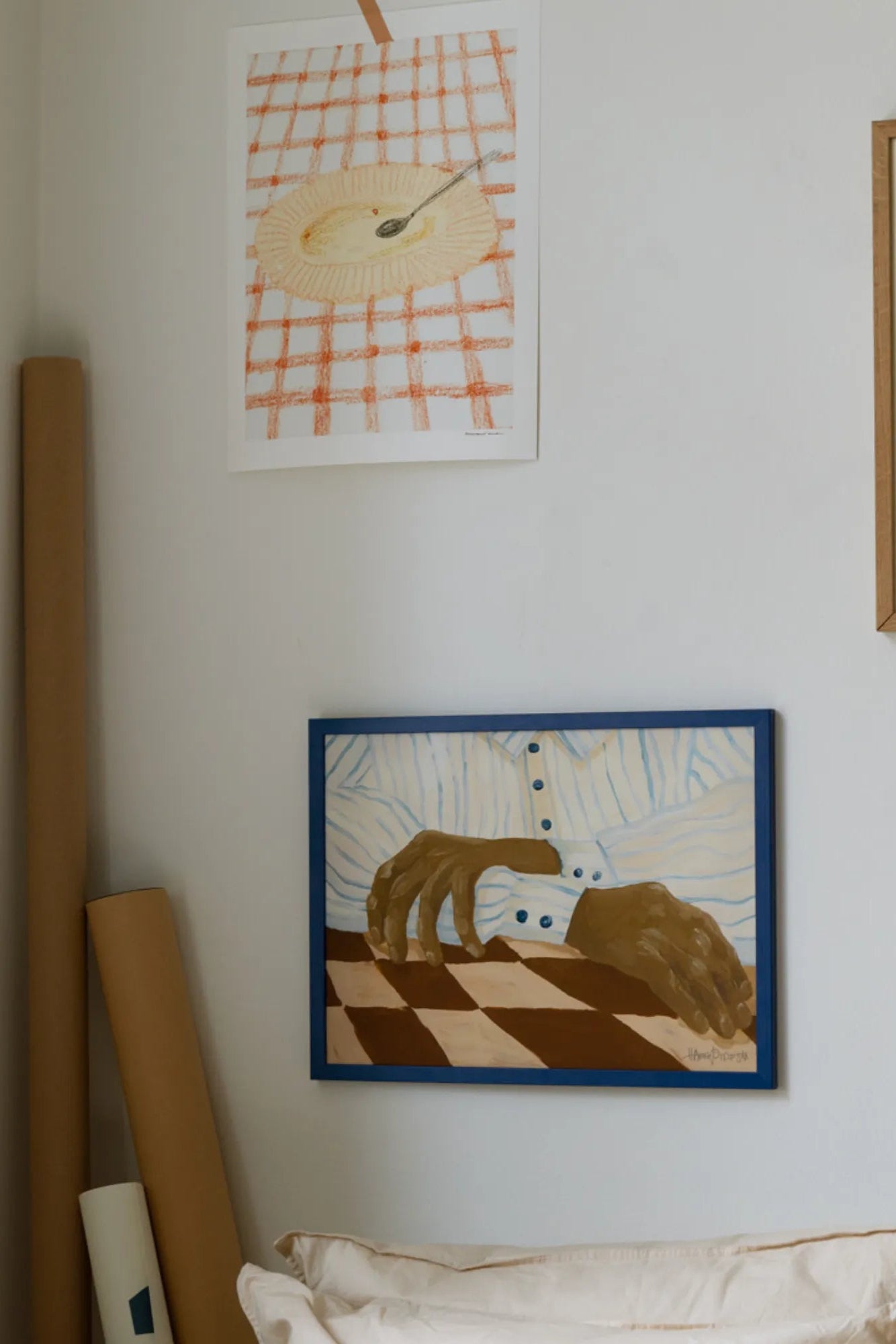 Unique Light Stripes design featuring a blend of warm and cool tones in a mesmerizing pattern