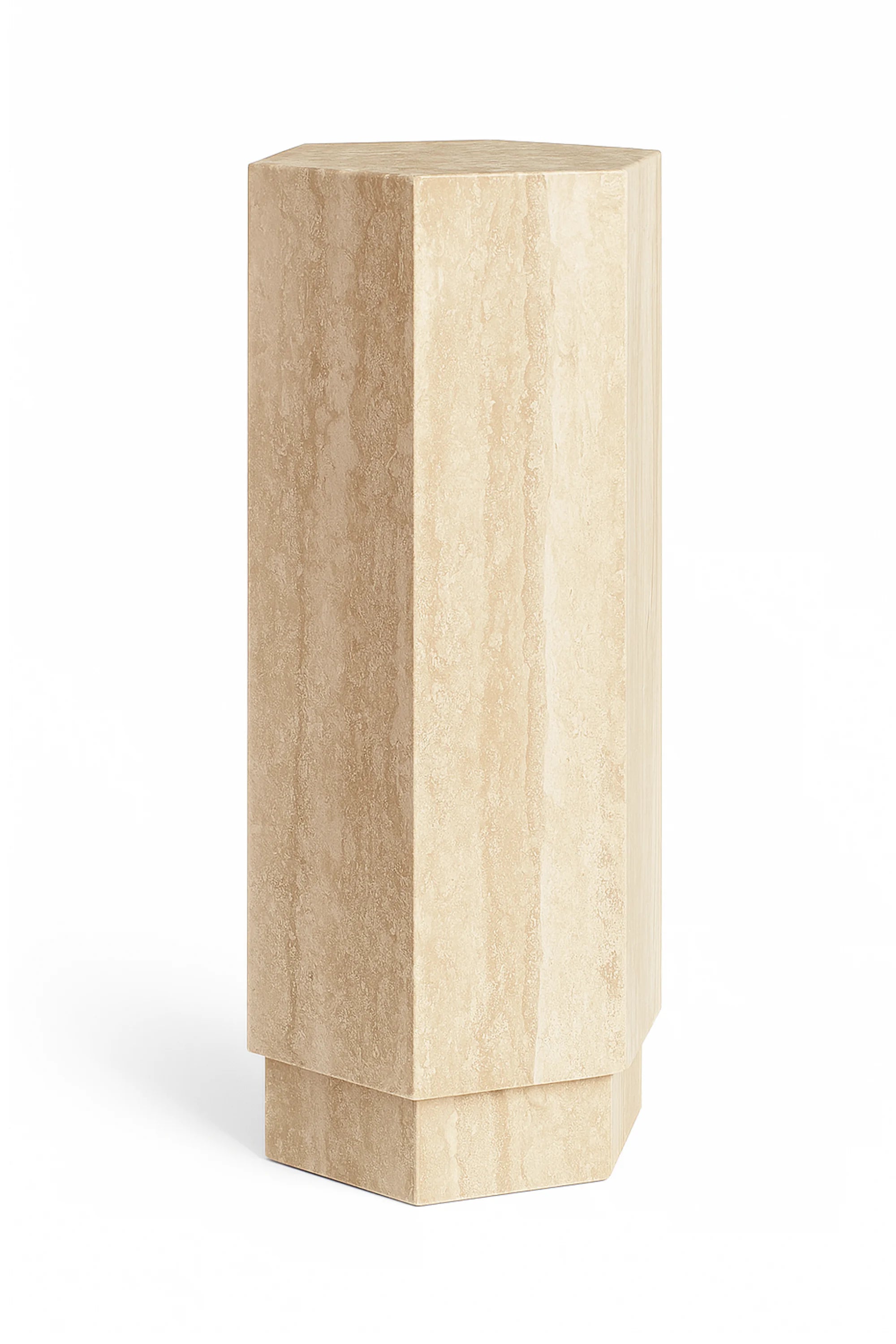 High Travertine Pedestal - THAT COOL LIVING
