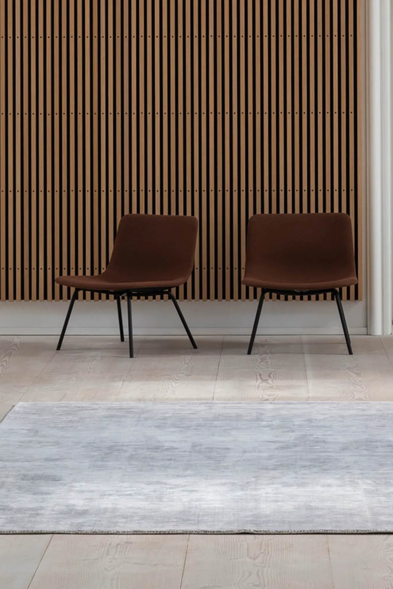 Hand-woven Karma Rug in a rich blue hue with a distressed vintage look