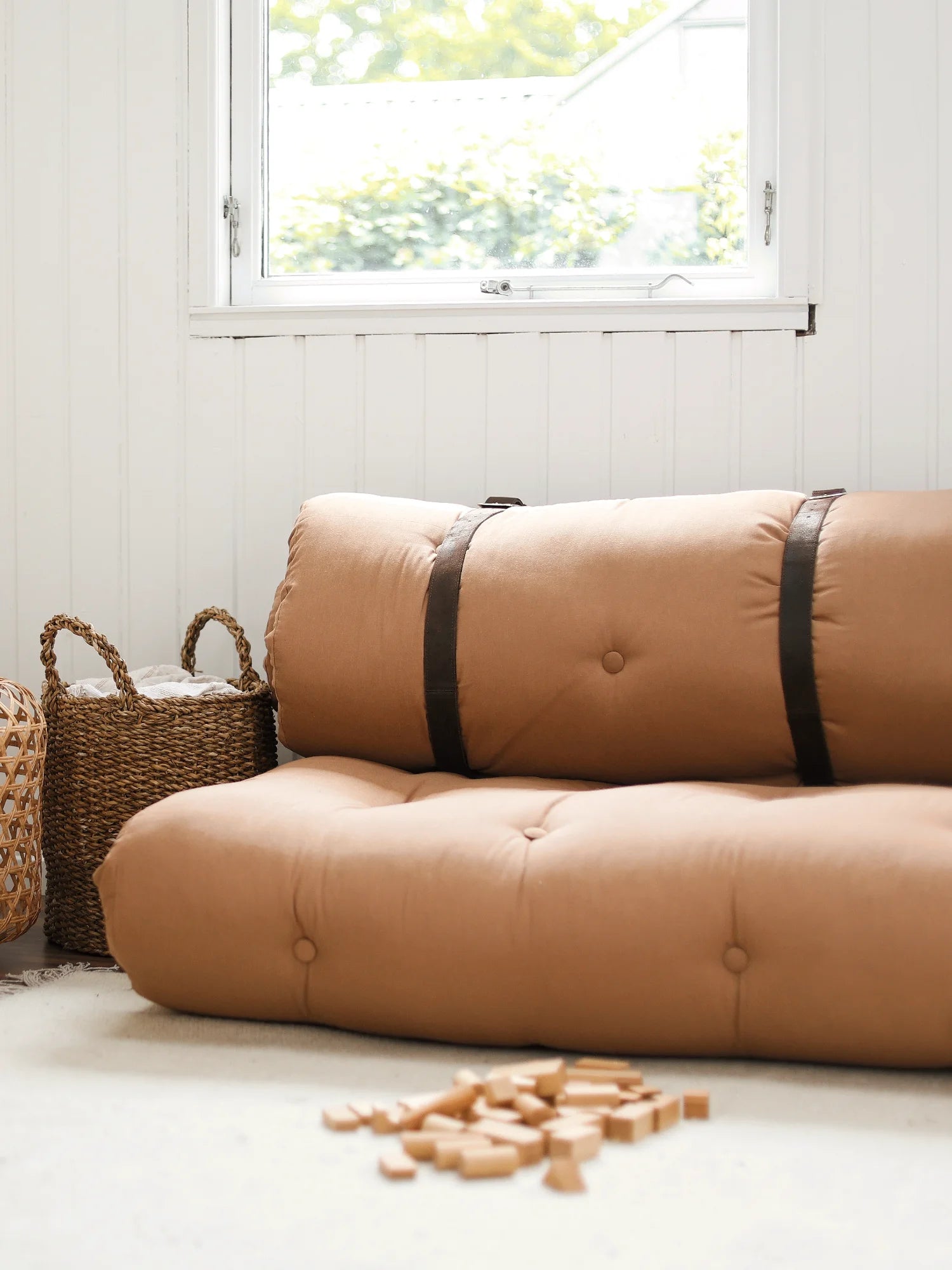 Buckle-Up Futon Sofa