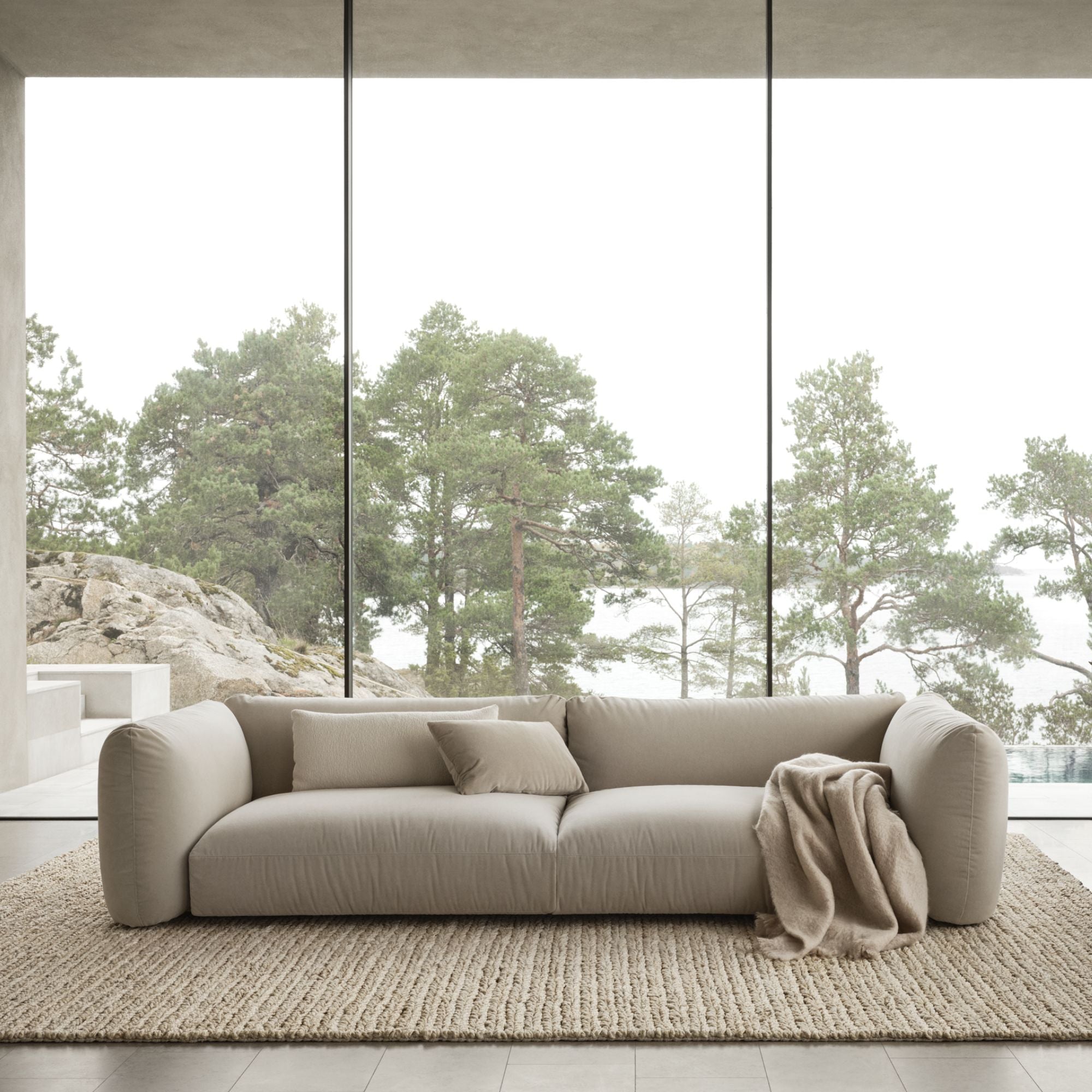 Lotta Agaton 3-Seater Sofa - Velvet - THAT COOL LIVING