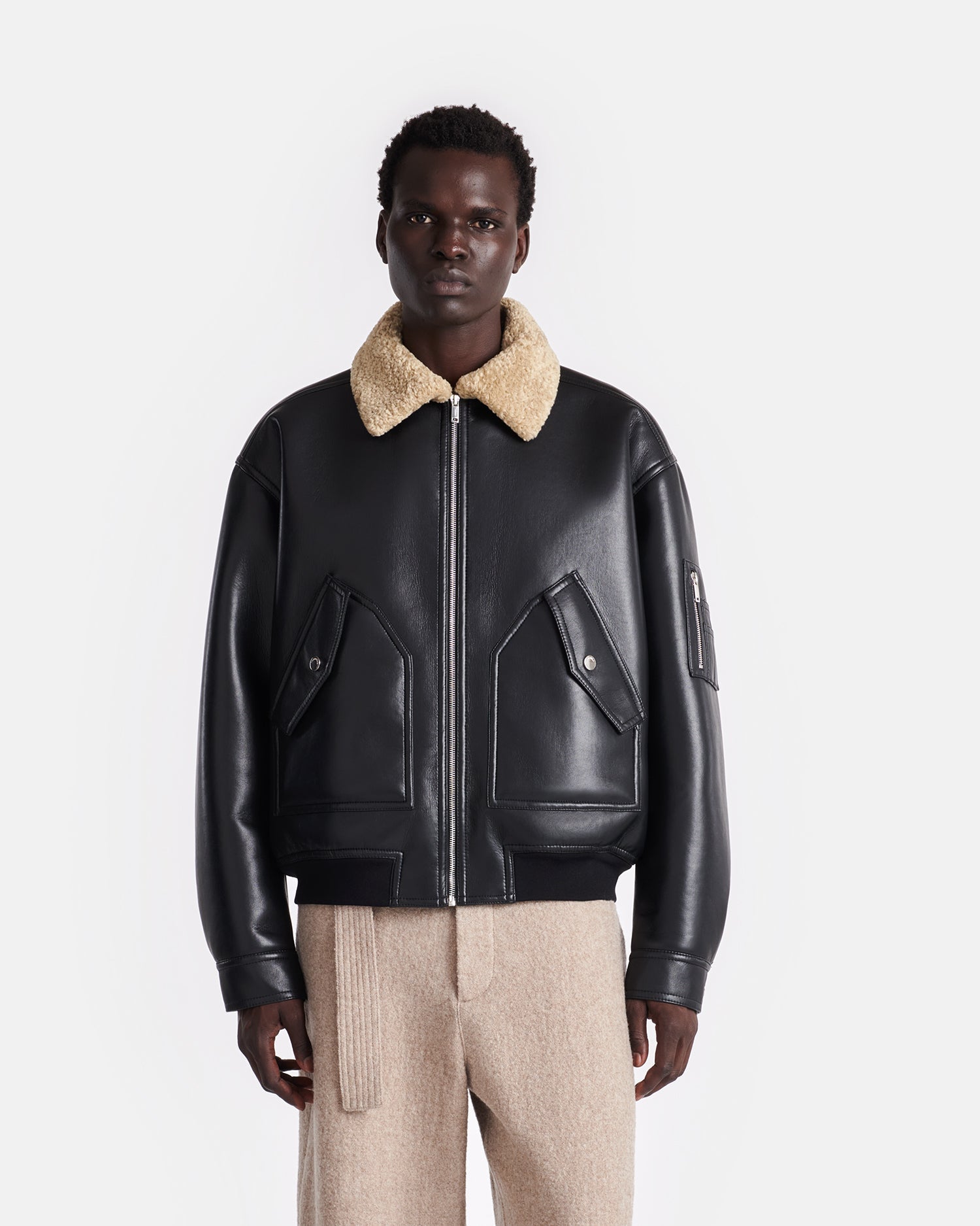 Lude - Bonded Shearling Flight Jacket