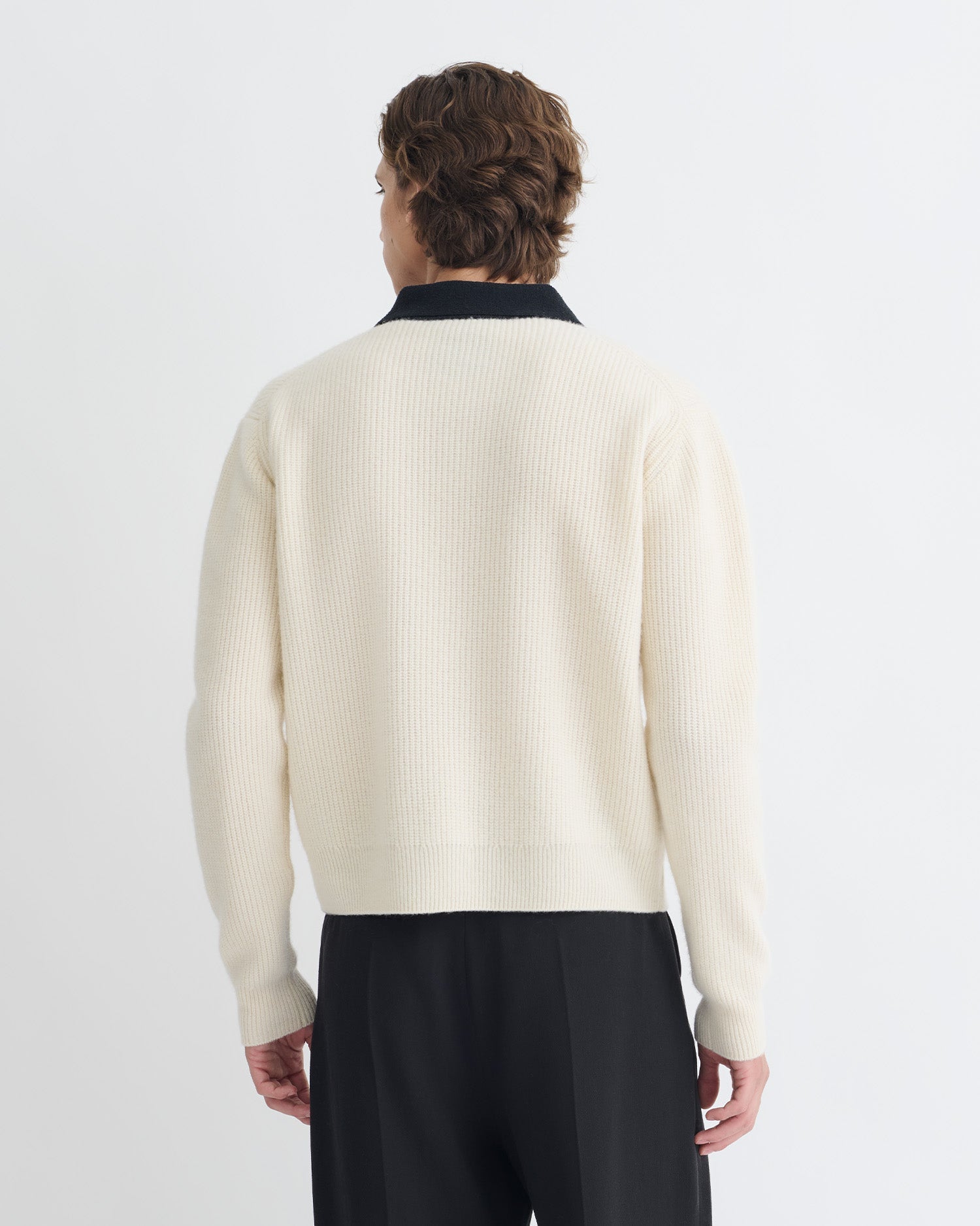 Gregor - Merino and Terry Polo Sweater