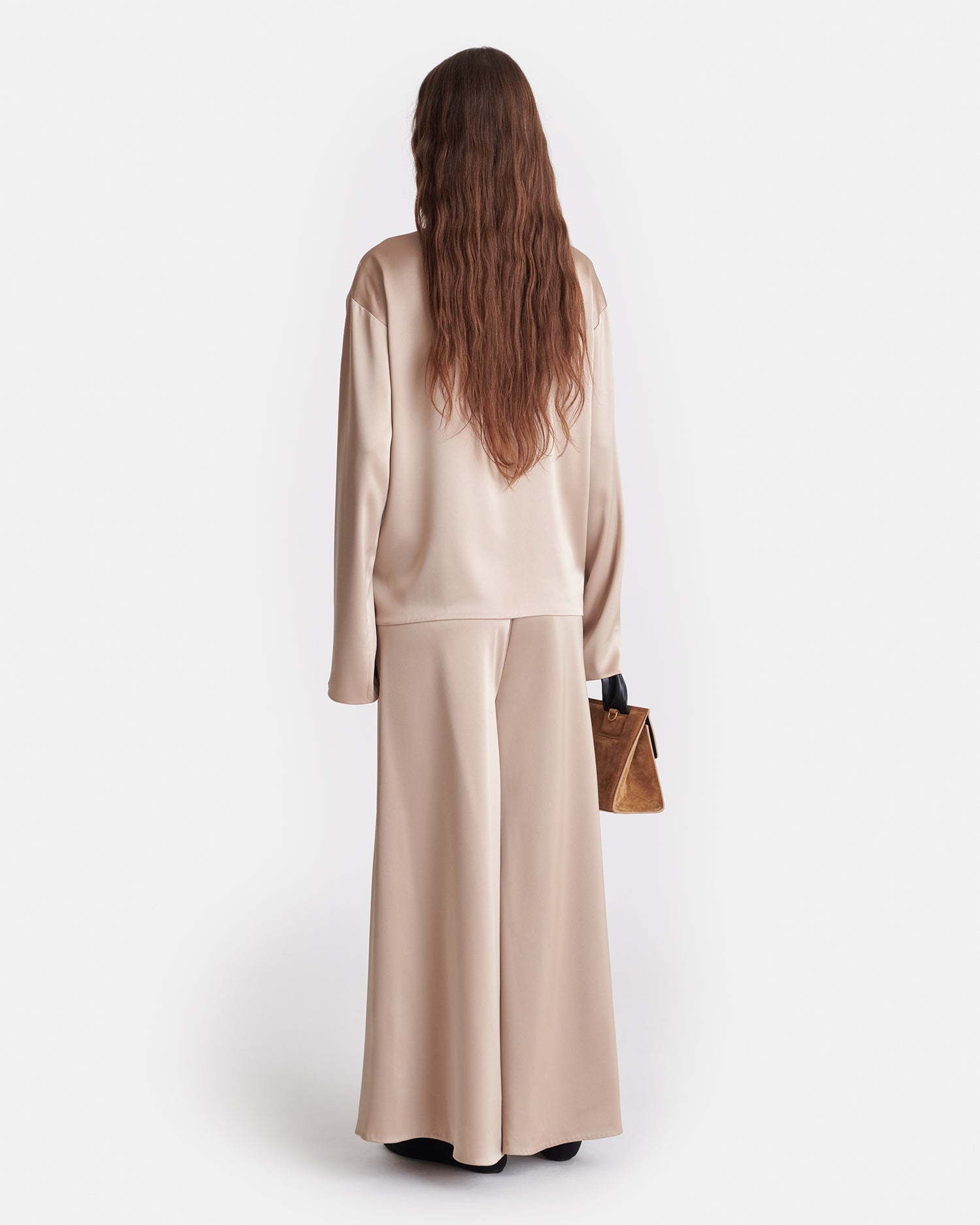 Mencia - Slip Satin Polo-Neck Top
