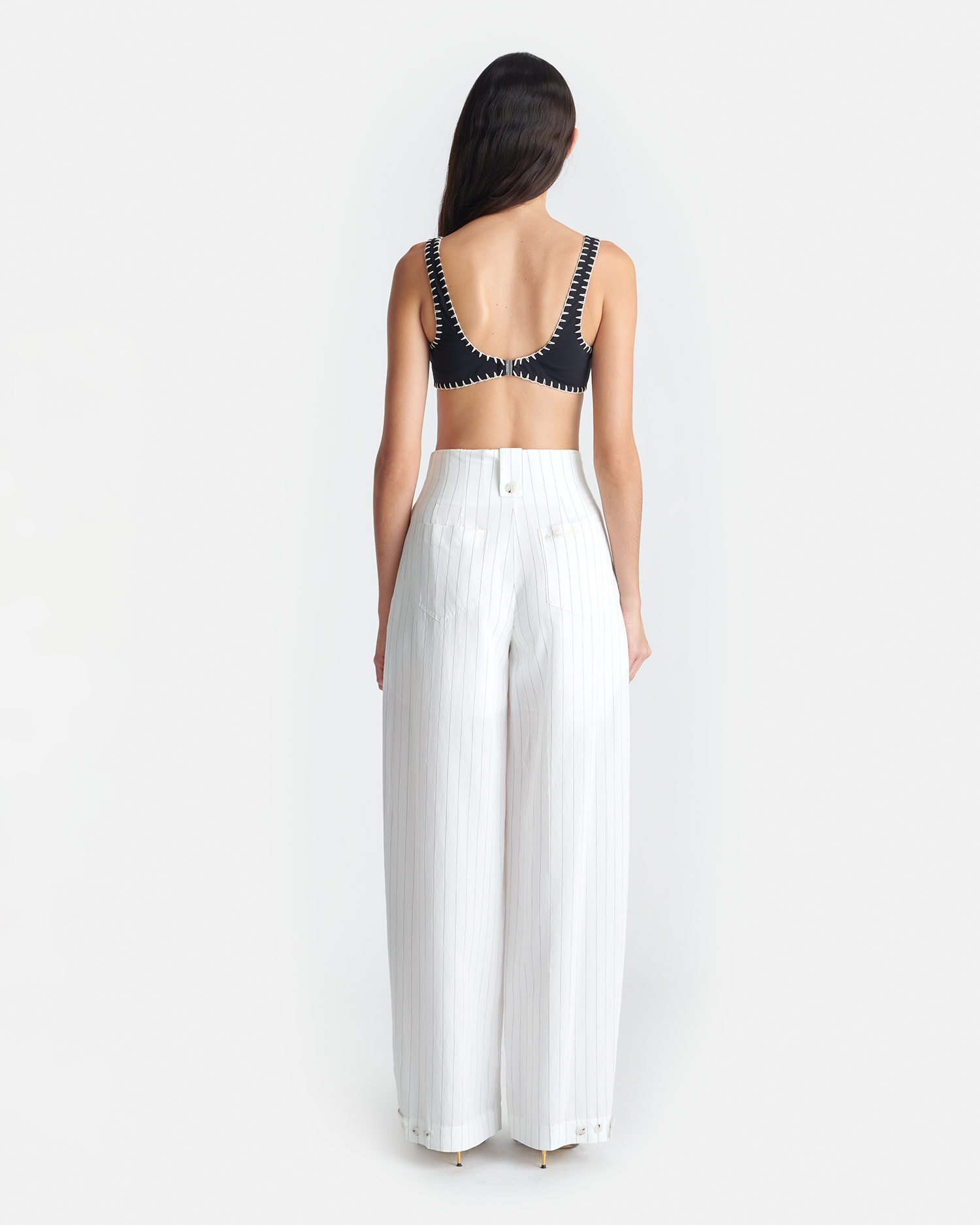 Jenci - Pleated Wide-Leg Pants