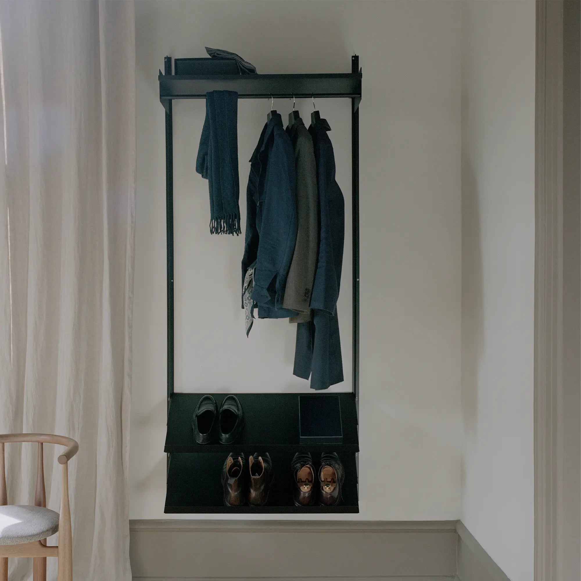 Close-up of Wardrobe Shelf 1 showing the smooth finish and durable construction