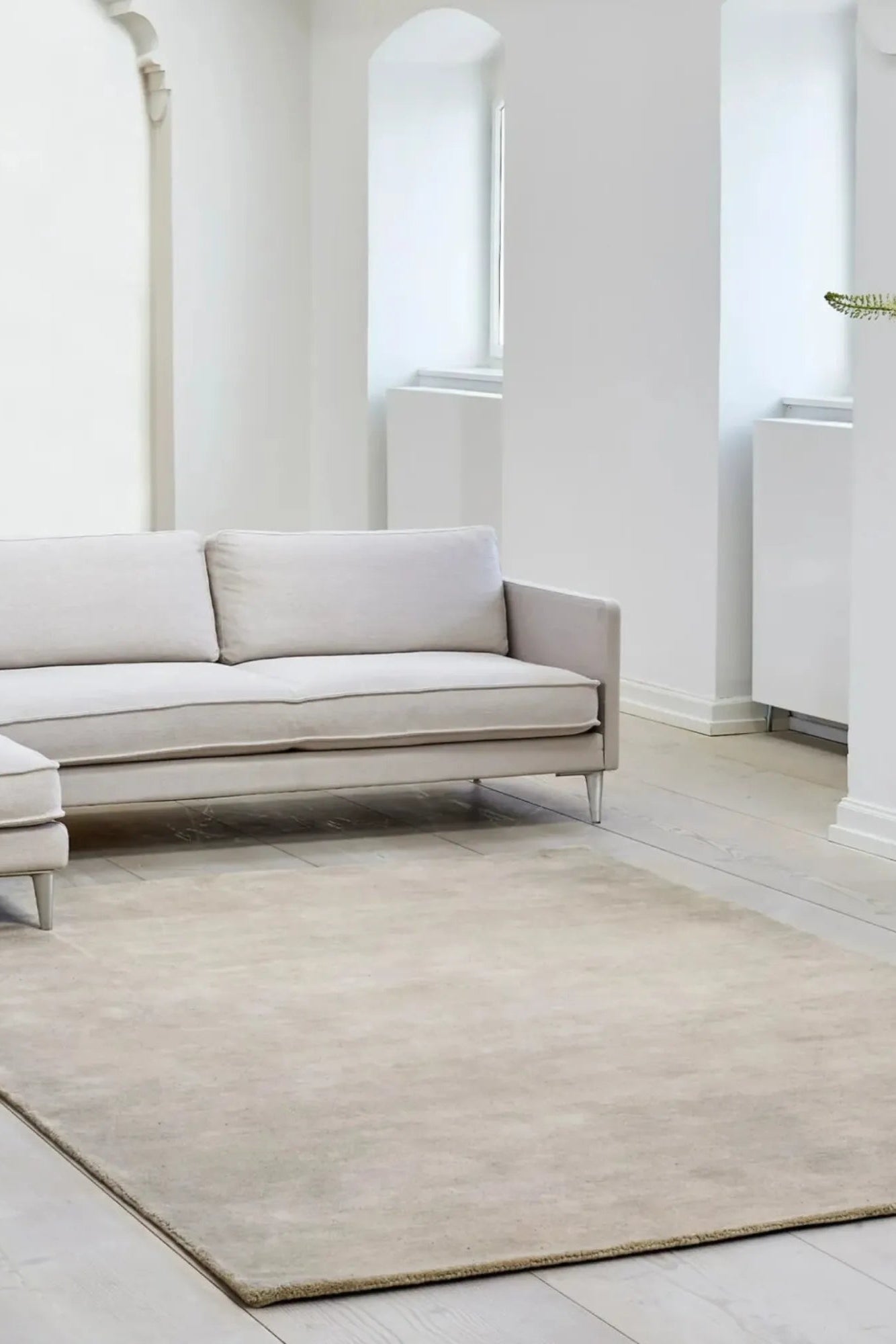 RePeat Rug in modern living room, featuring soft and durable texture