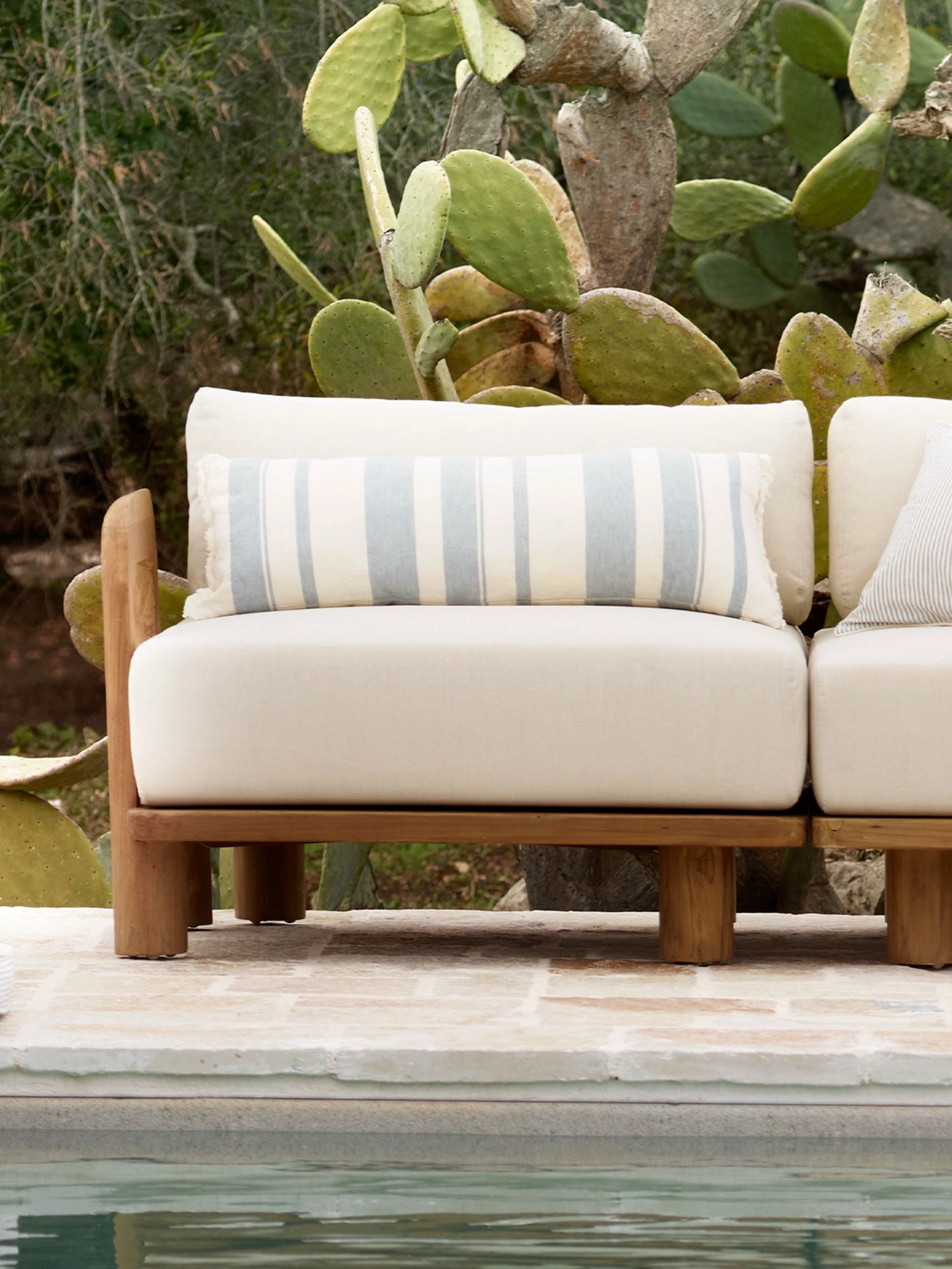 Teak Sofa Corner Module